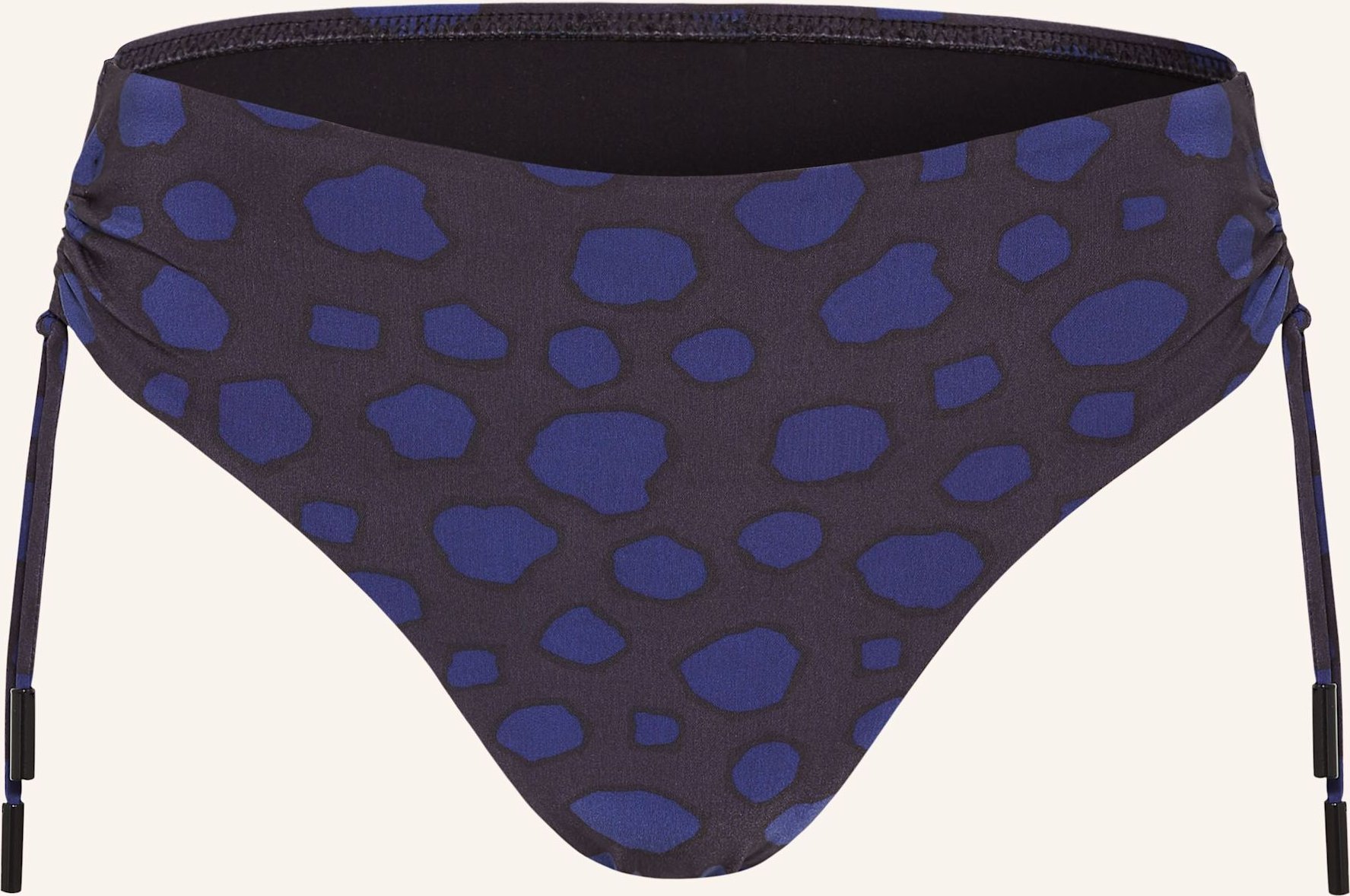 Maryan Mehlhorn Basic-Bikini-Hose Blue Dots schwarz