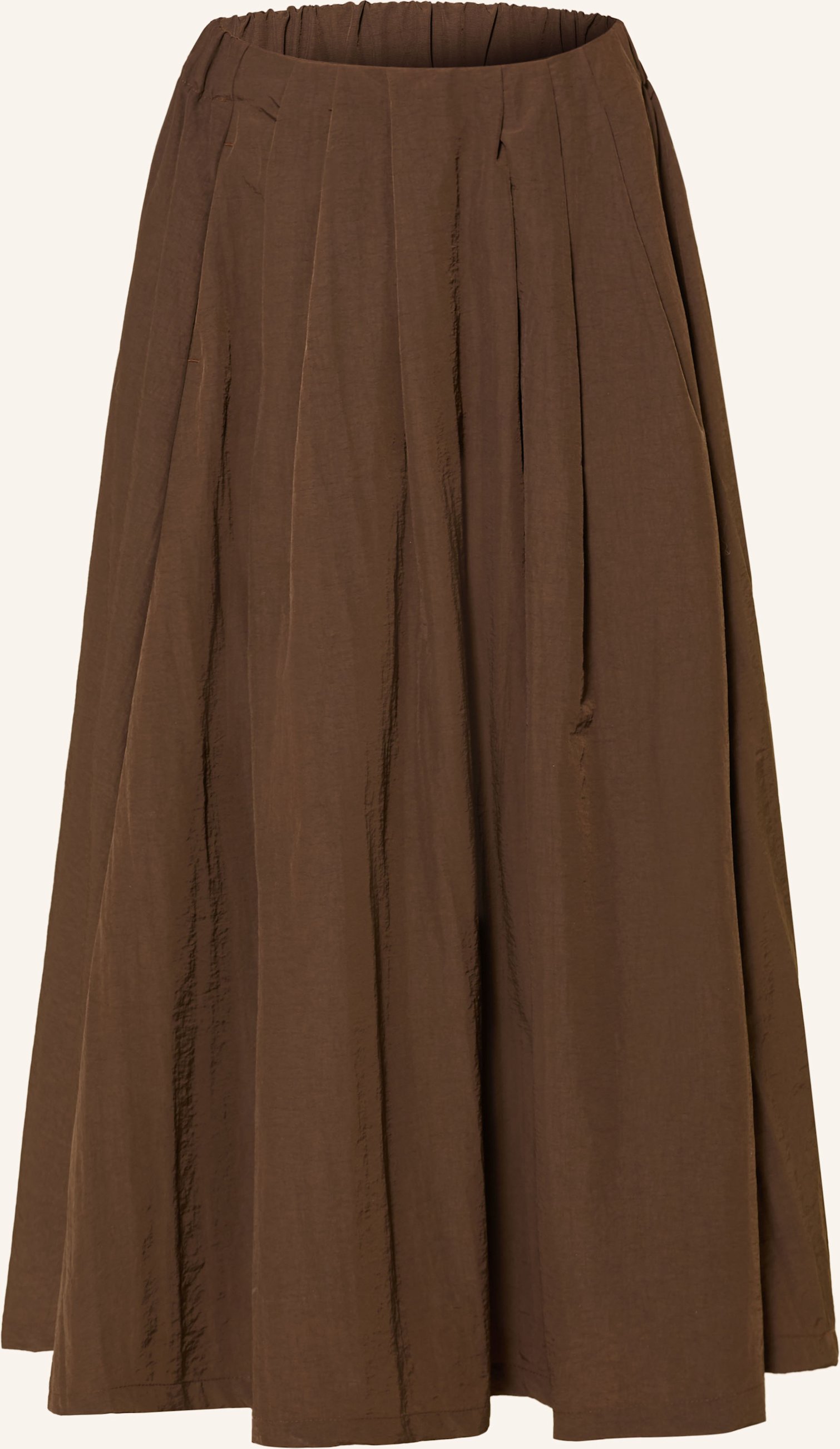 Smith & Soul Faltenrock braun