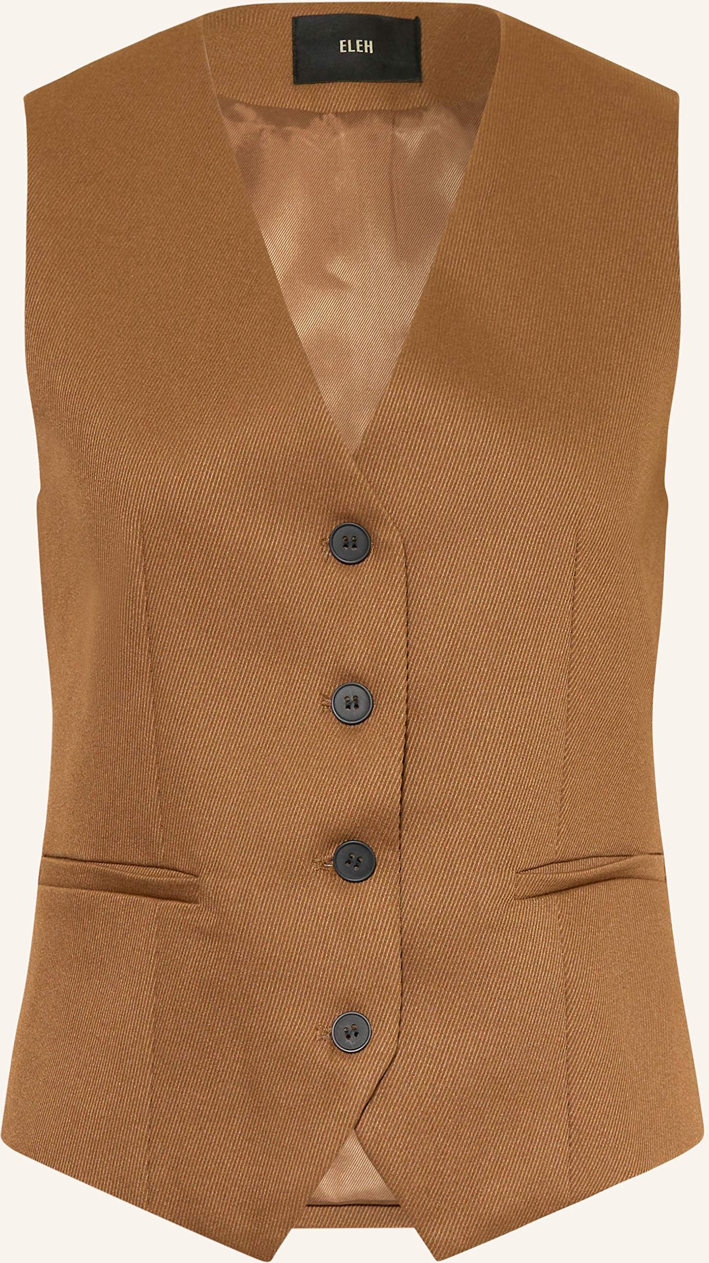 Eleh Blazerweste braun