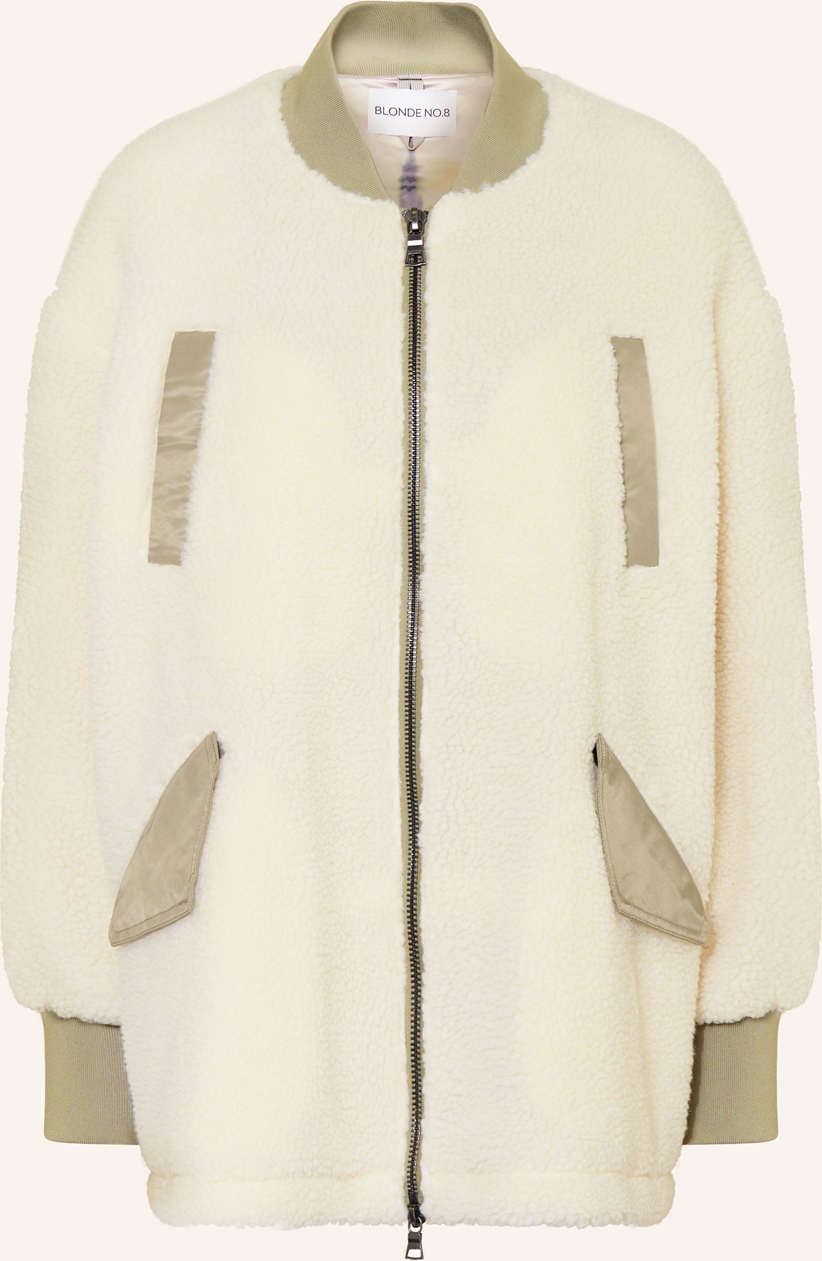 Blonde No.8 Teddyfell-Jacke beige