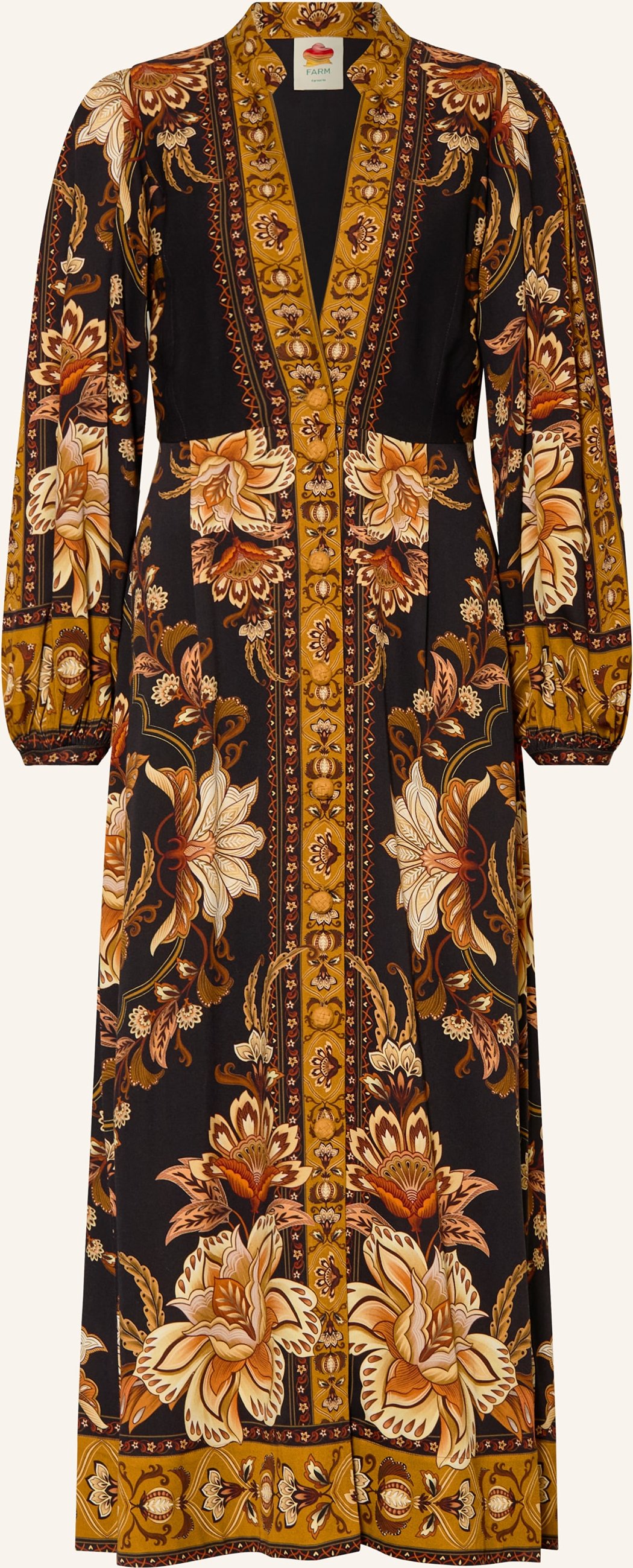 Farm Rio Kleid Majestic Garden schwarz