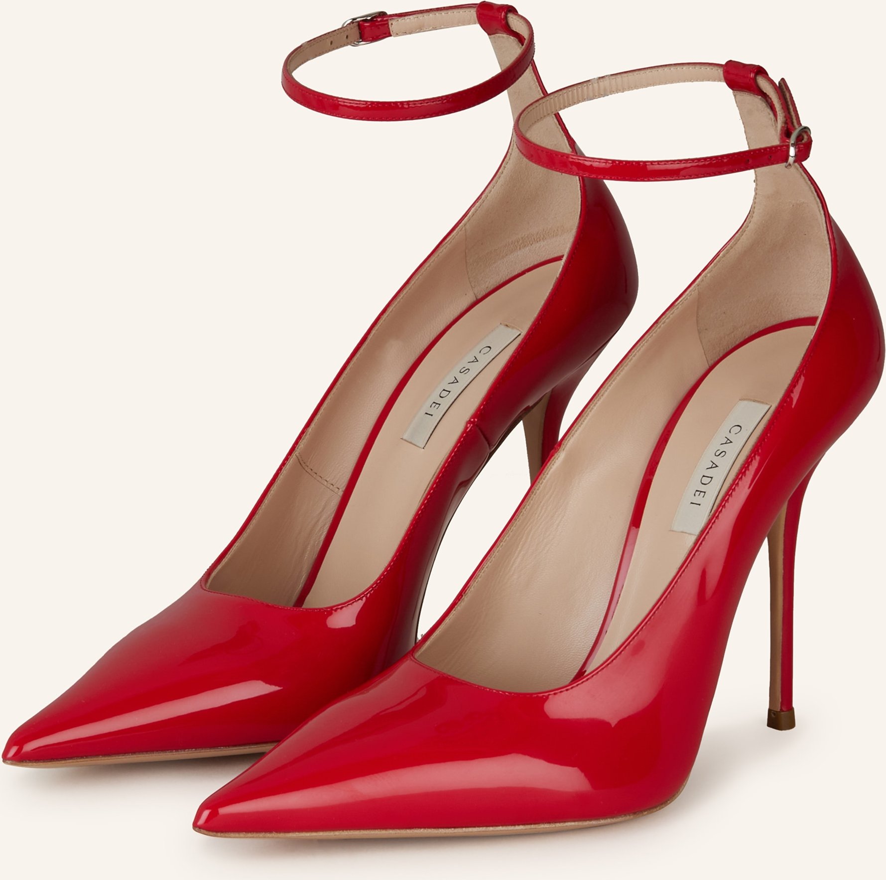 Casadei Lack-Pumps Scarlet rot