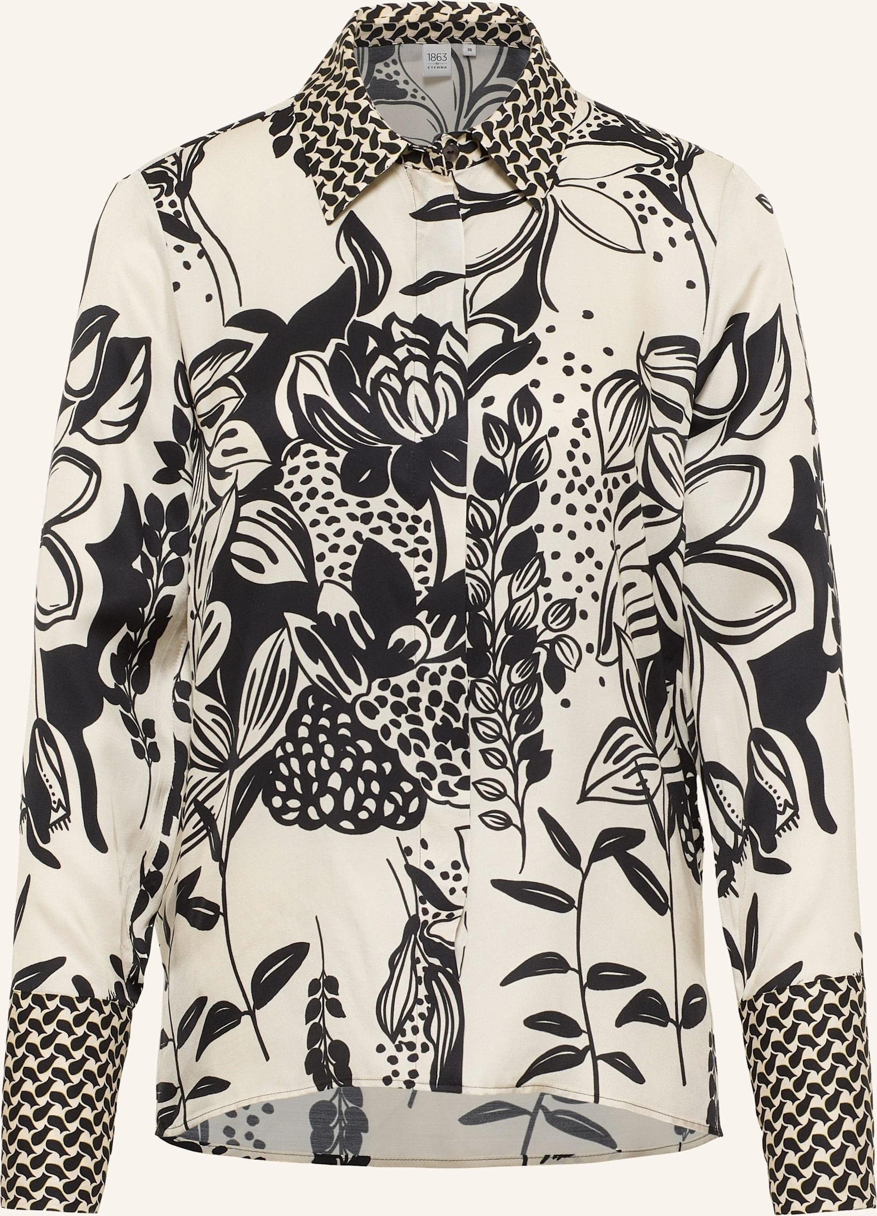 1863 By Eterna Bluse Loose Fit schwarz