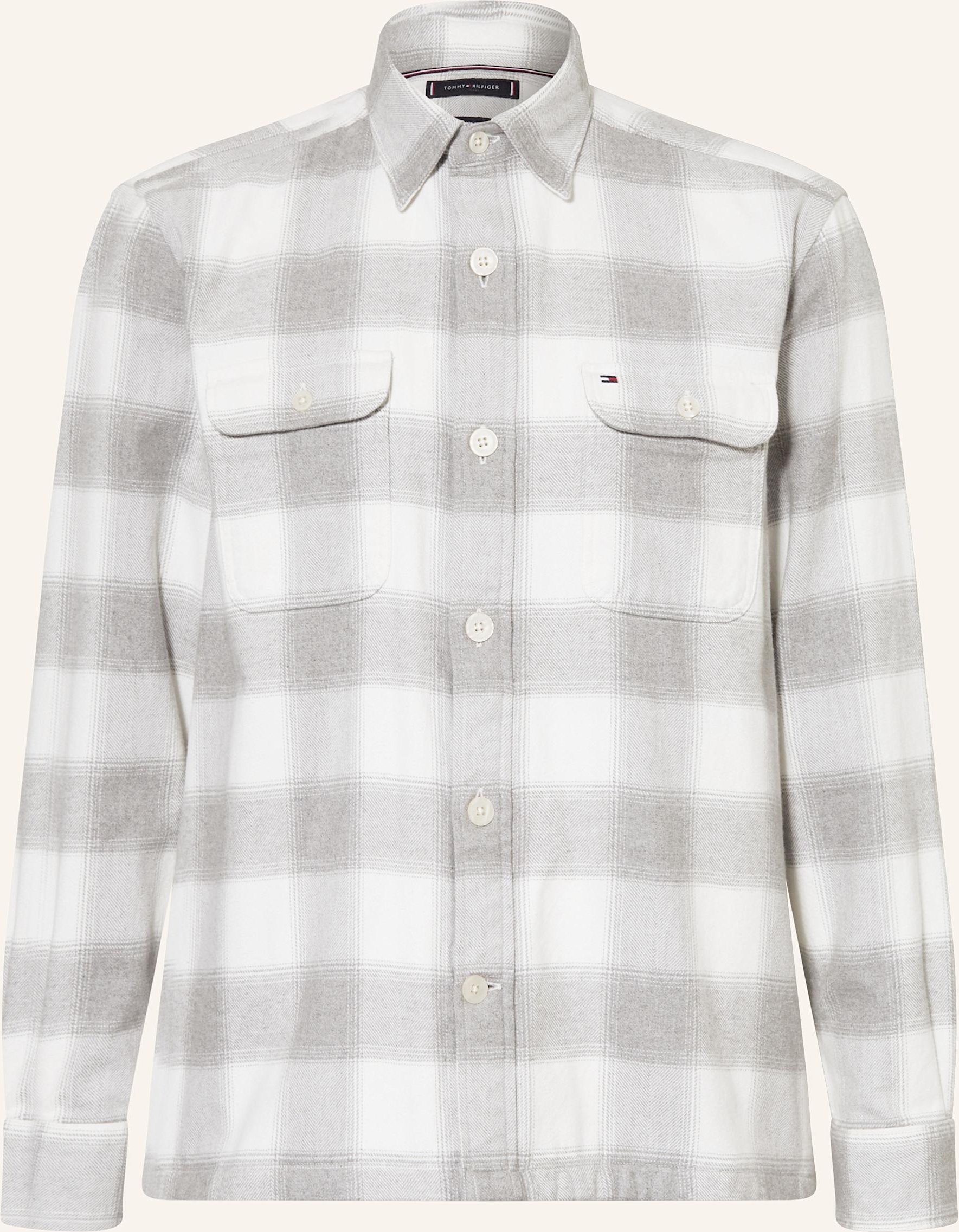 Thumbnail - Tommy Hilfiger Flanellhemd Relaxed Fit grau