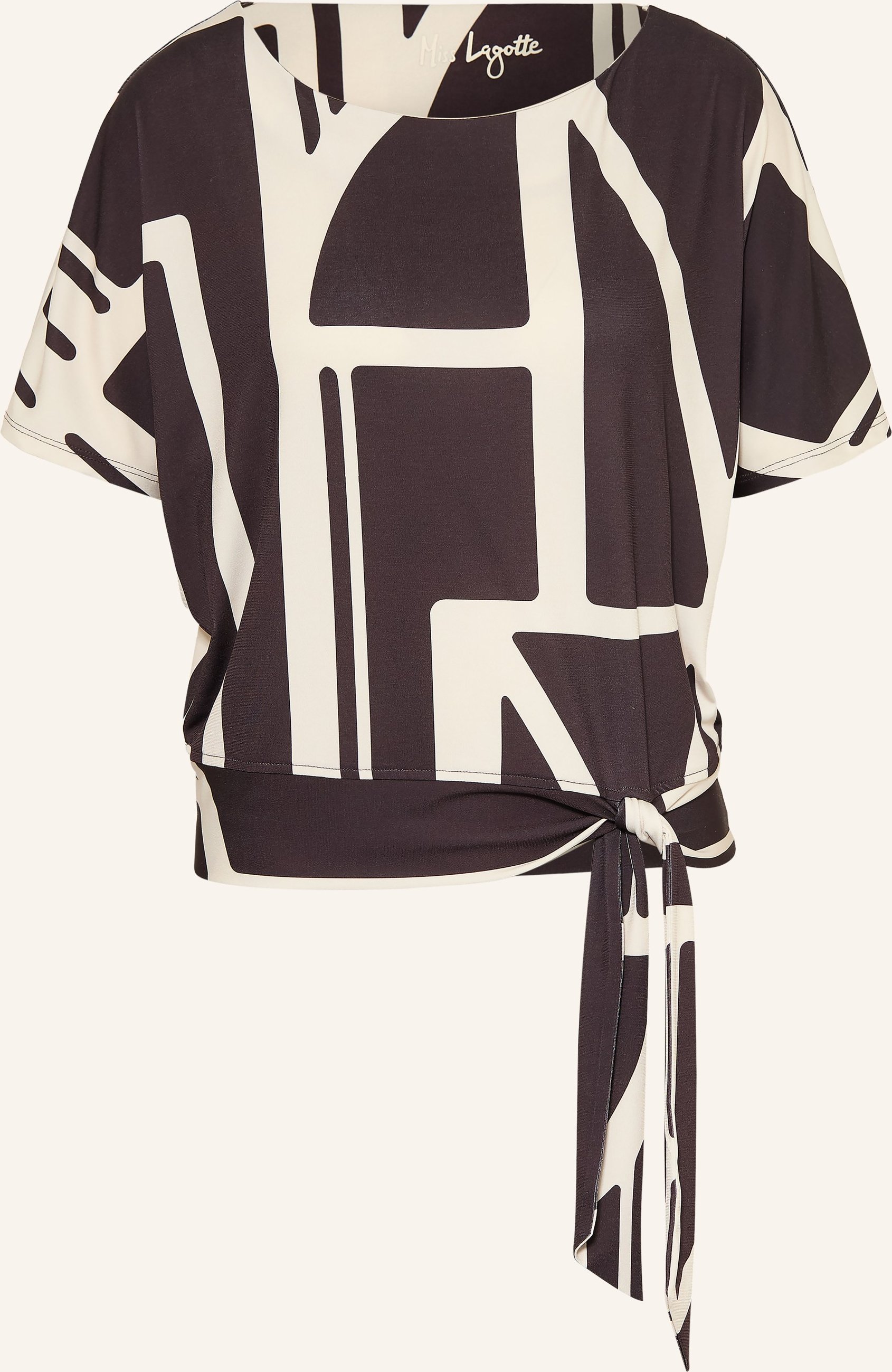 Miss Lagotte Blusenshirt braun