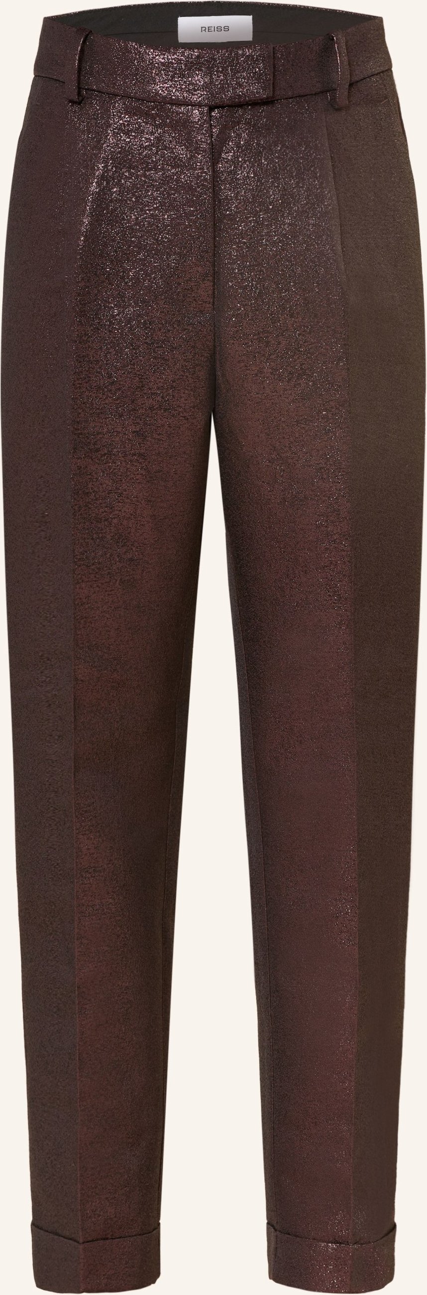 Reiss Hose Sienna Mit Glitzergarn rot