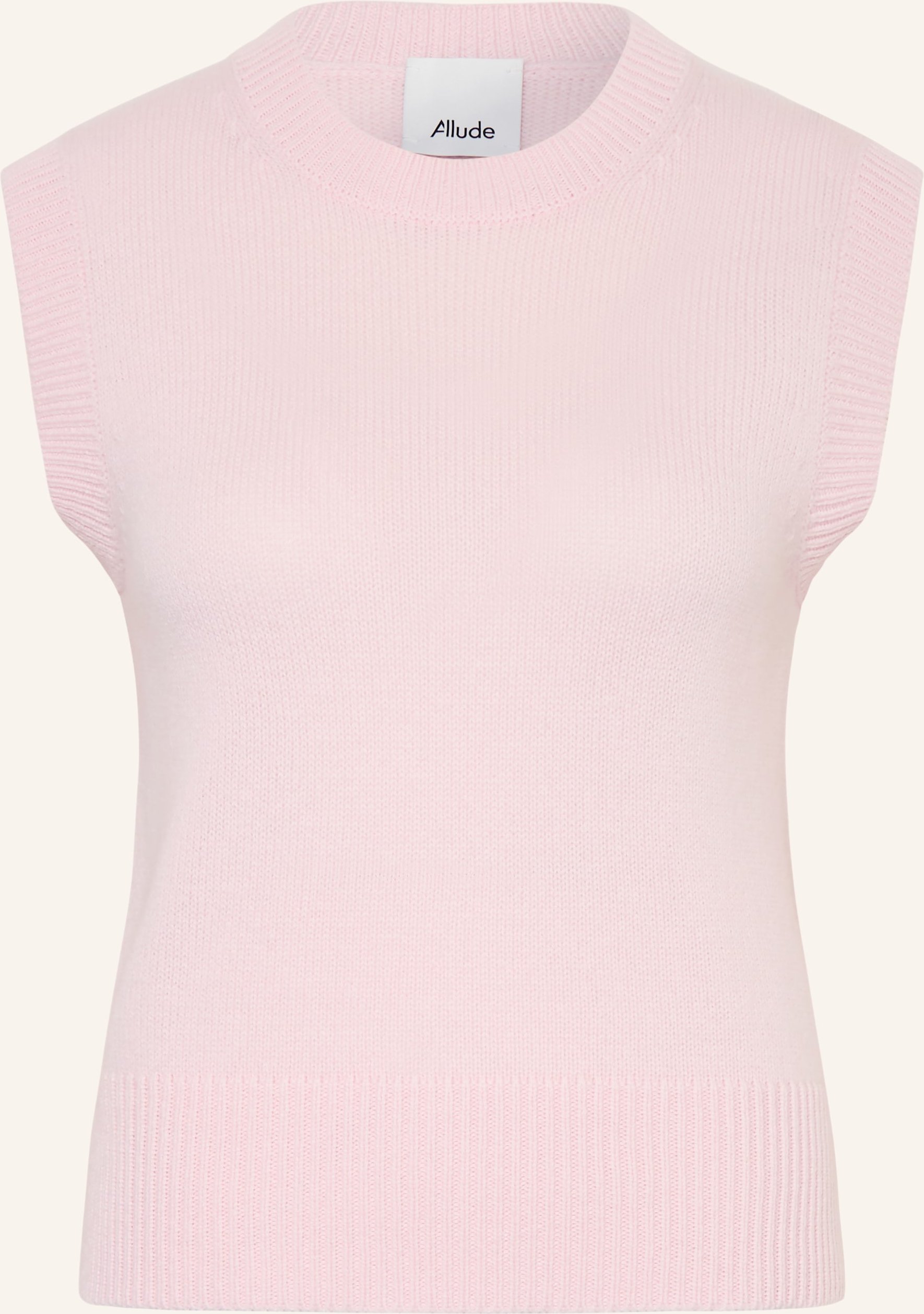 Allude Cashmere-Pullunder rosa