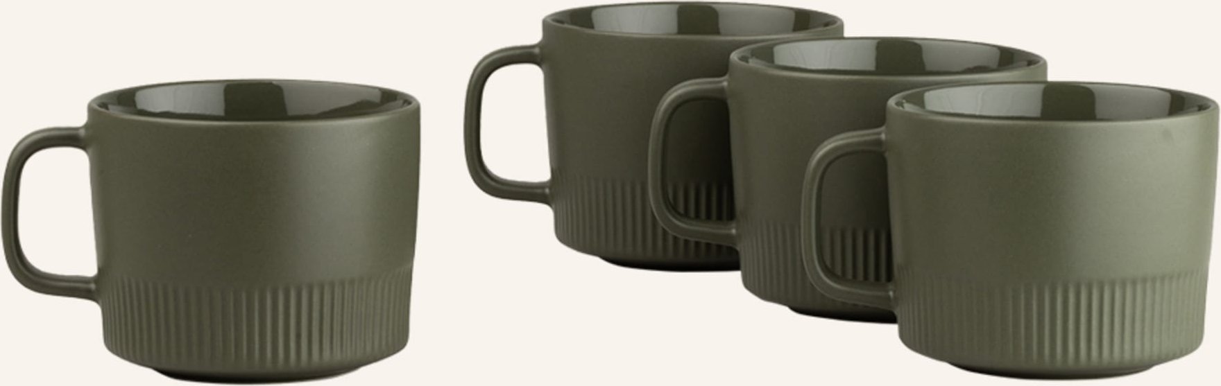 Marc O'polo 4er-Set Henkelbecher Moments gruen