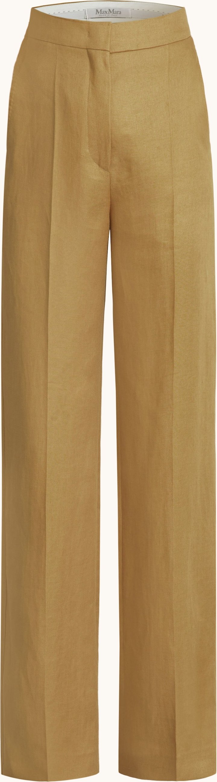 Max Mara Marlenhose Aversa Aus Leinen braun