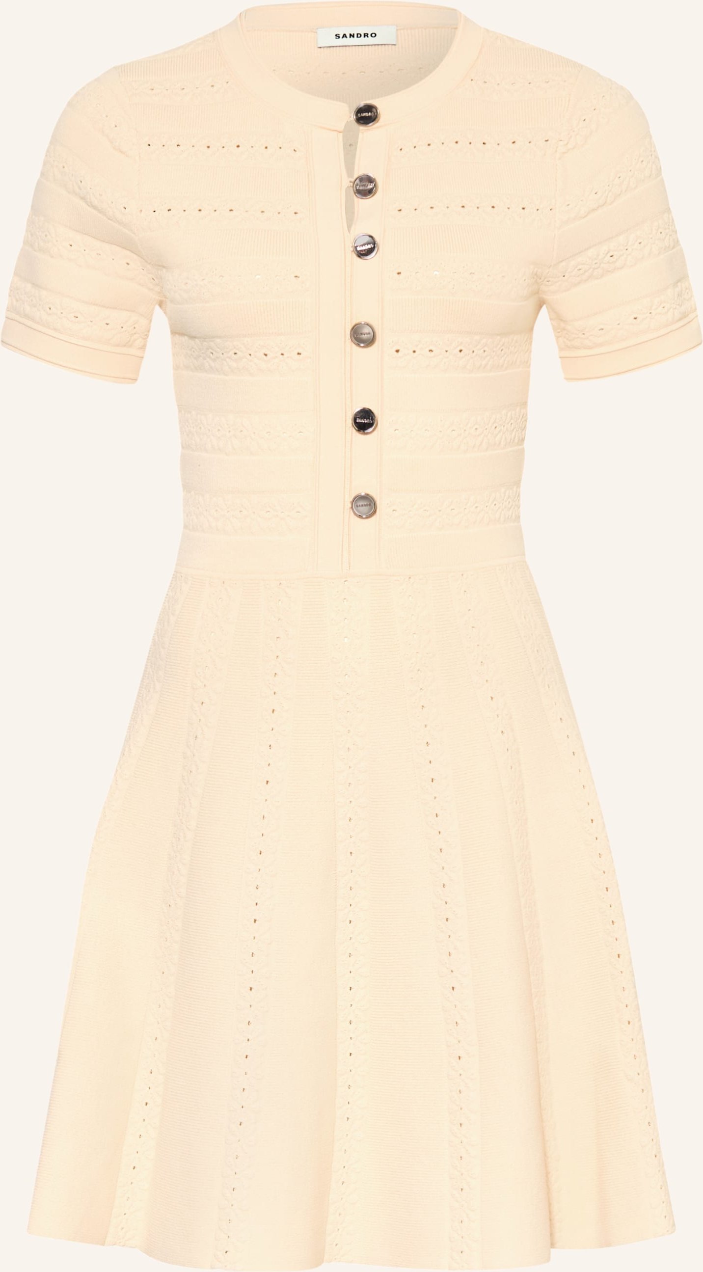 Sandro Strickkleid gelb