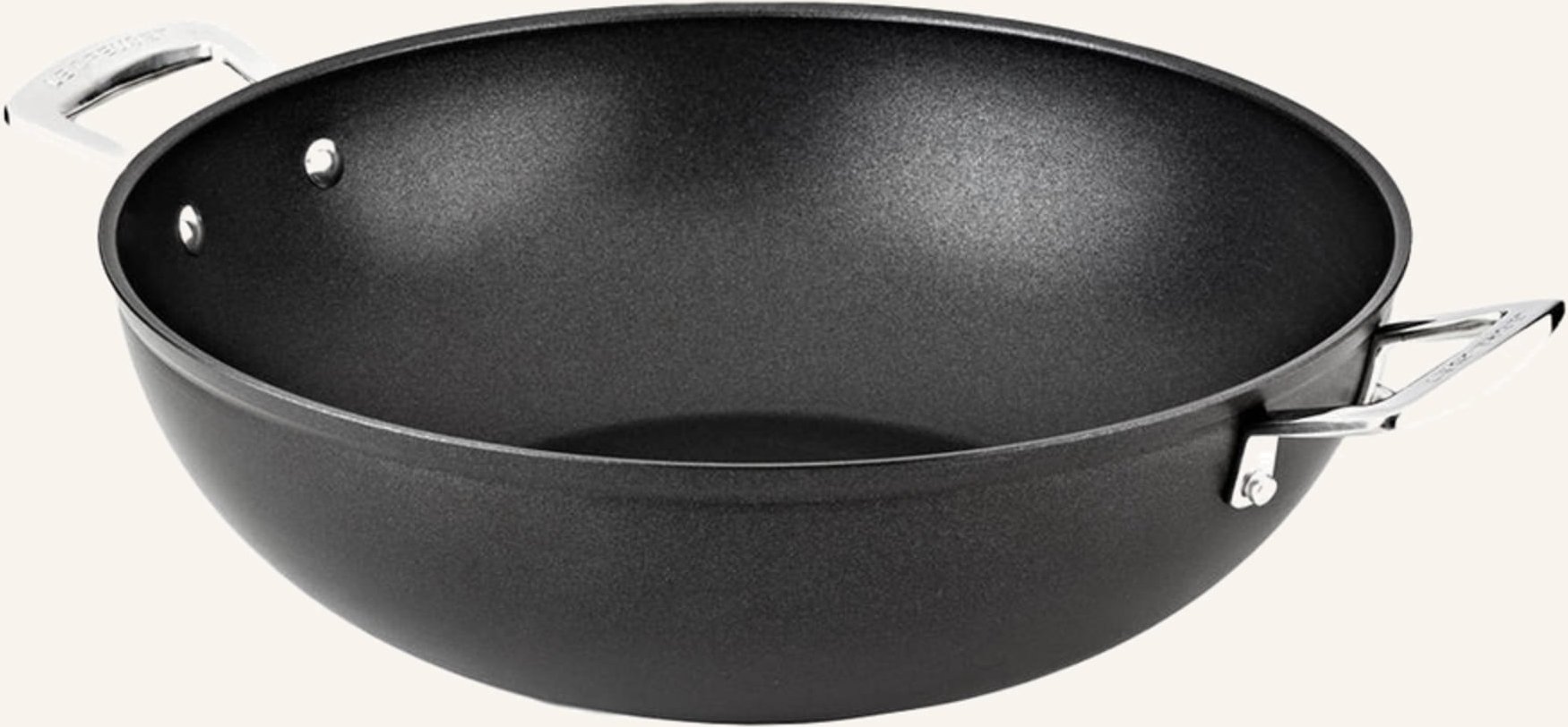 Le Creuset Wok Aluminium Antihaft schwarz