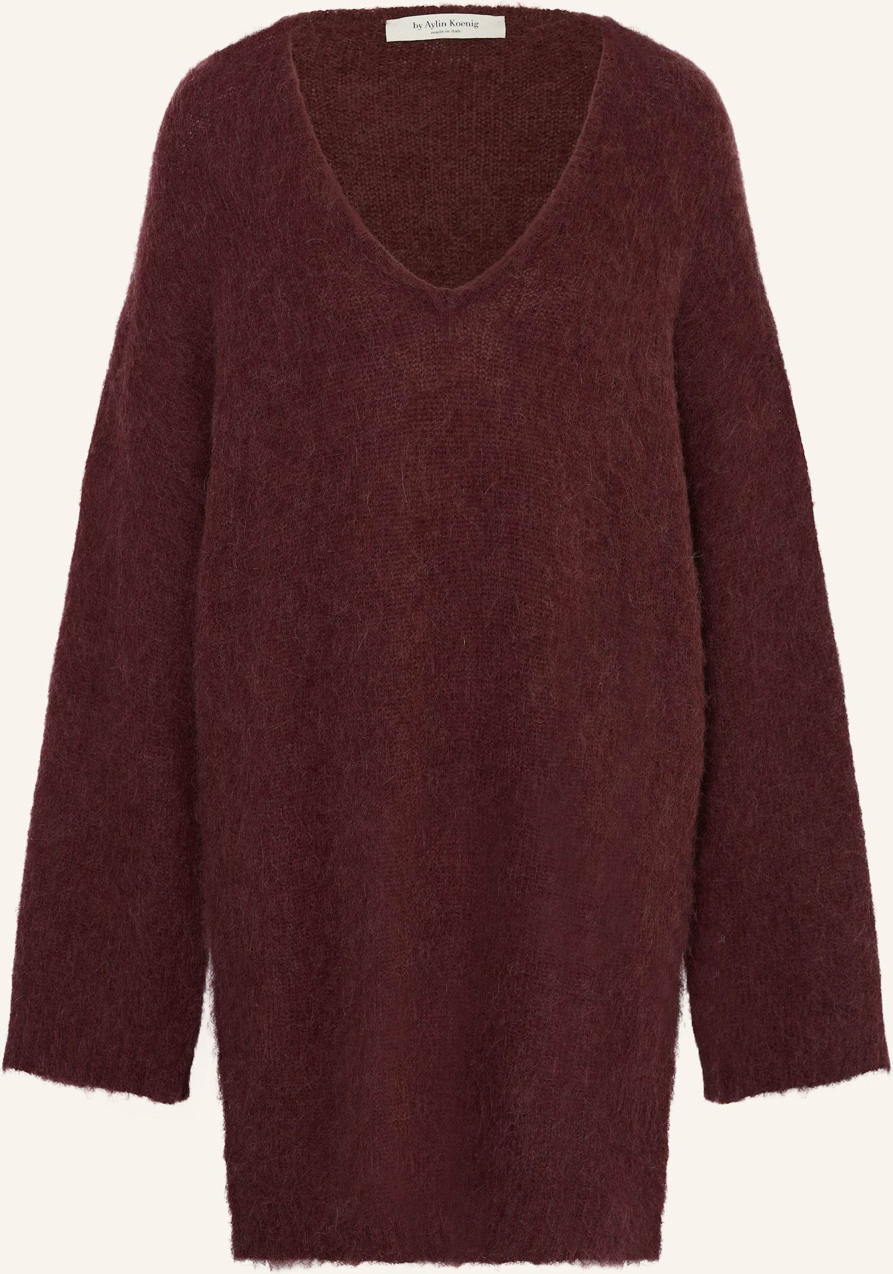 By Aylin Koenig Strickkleid Louna Aus Alpaka rot