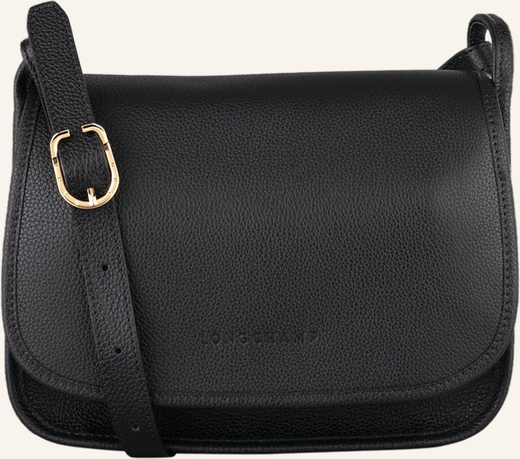 Longchamp Umhängetasche Le Foulonné M schwarz