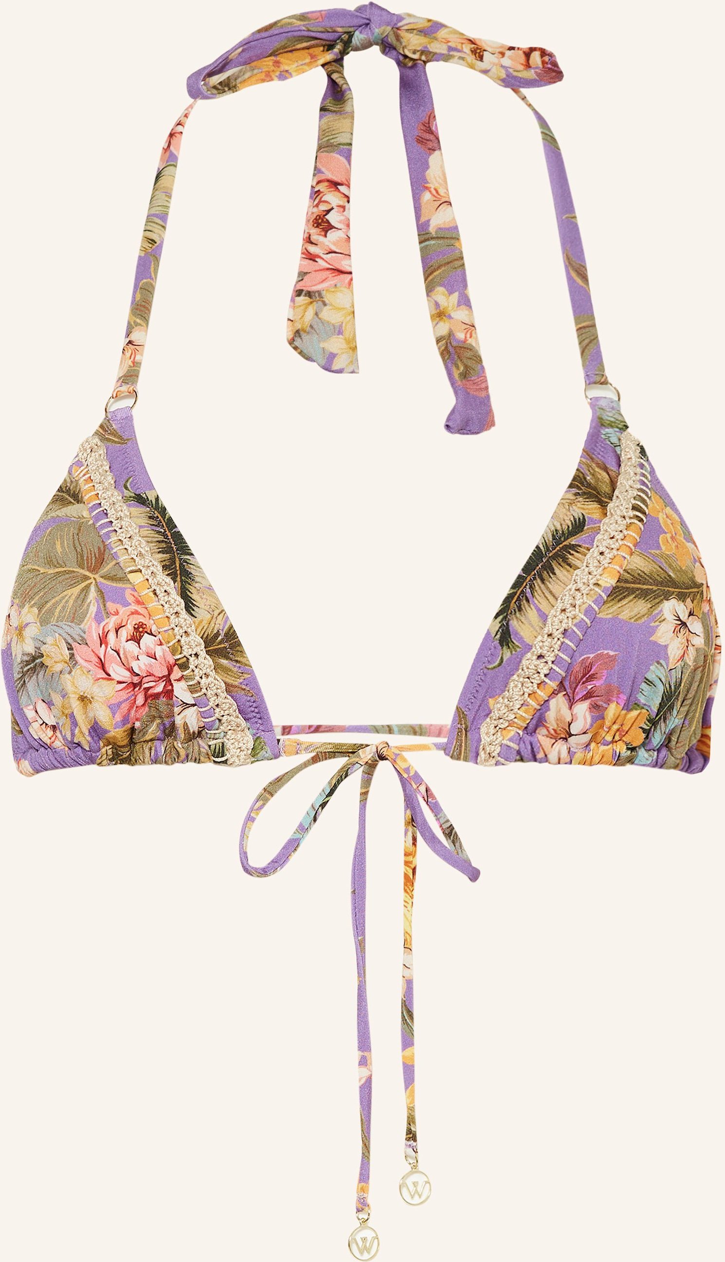 Watercult Triangel-Bikini-Top Dreamscape Tropics lila