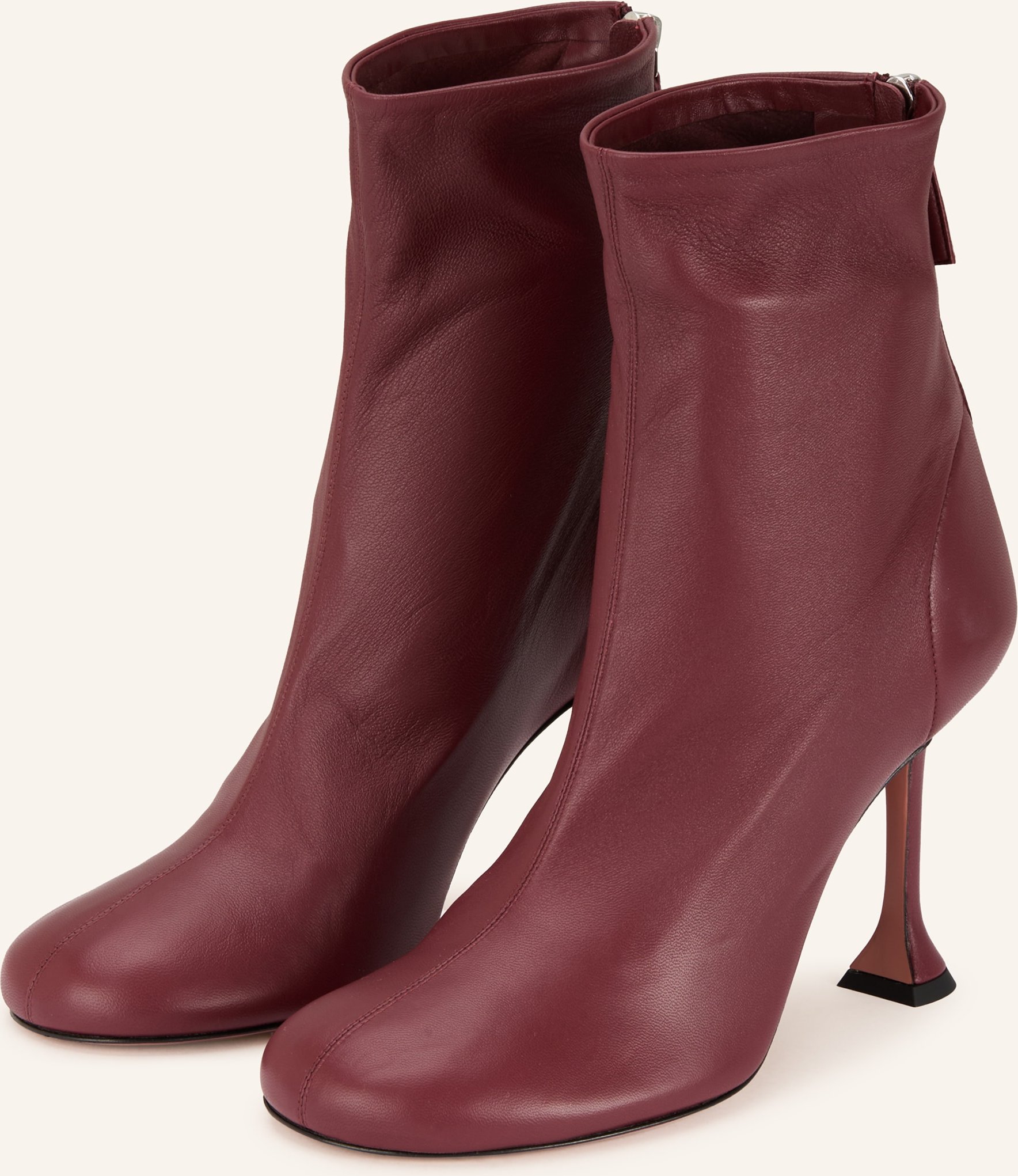 Amina Muaddi Stiefeletten rot