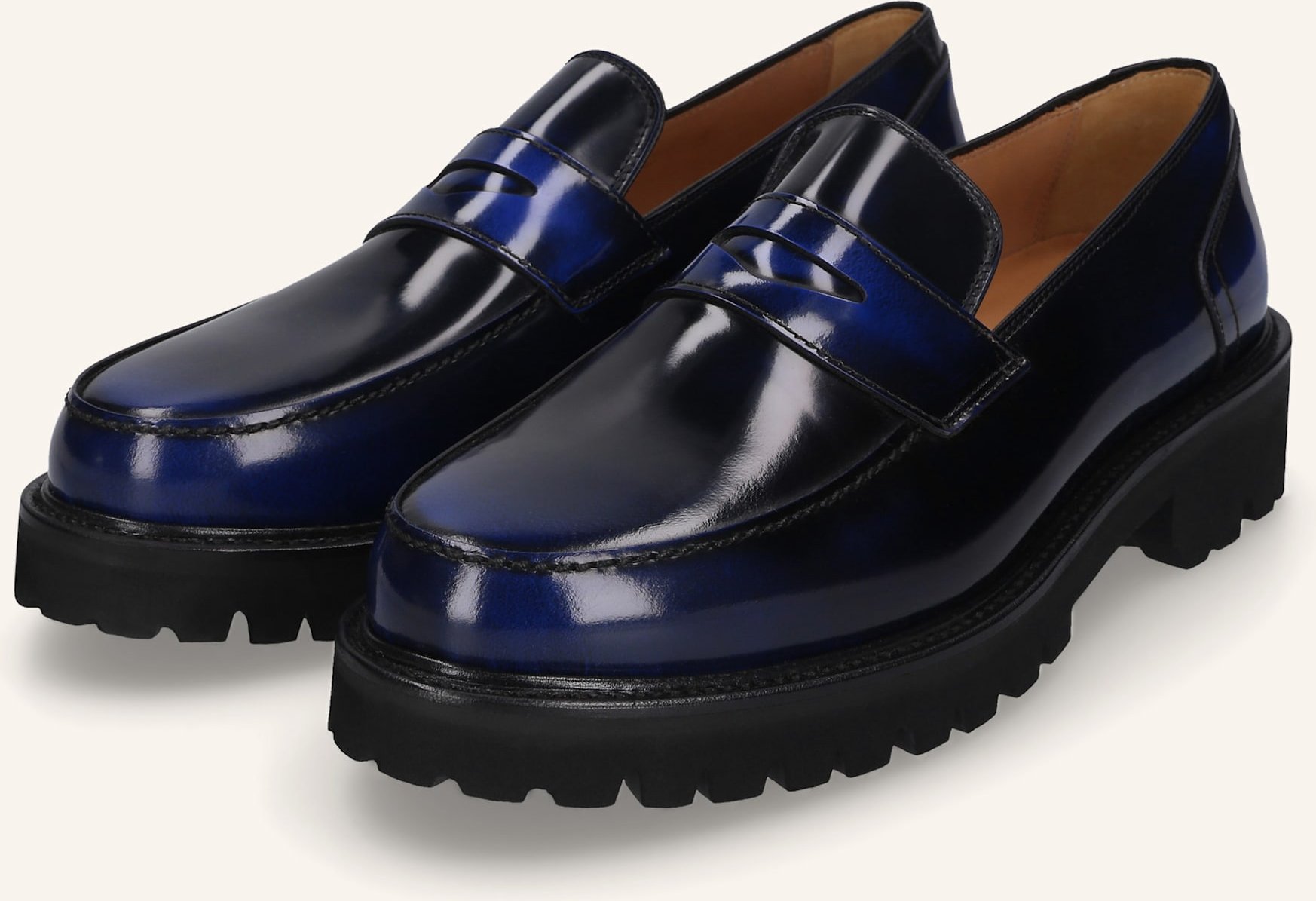 Henry Stevens Loafer Haywood Pl blau