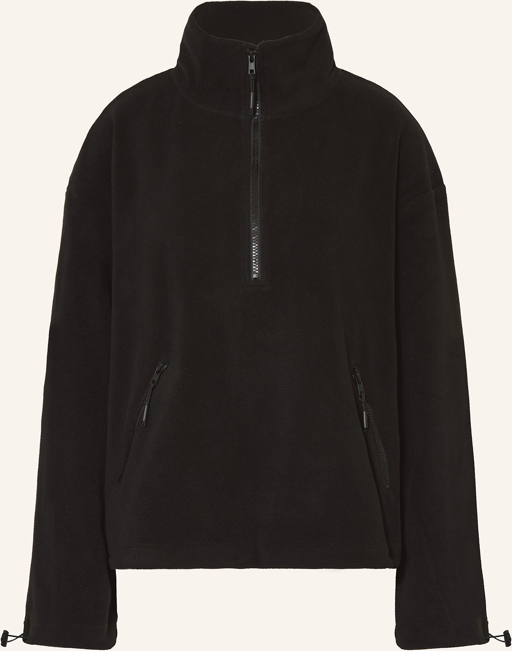 Mrs & Hugs Fleece-Troyer schwarz