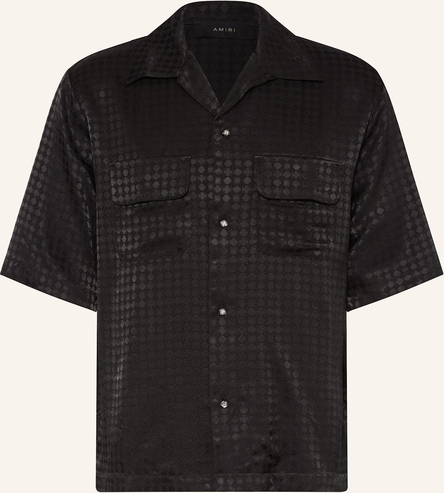 Amiri Resorthemd Comfort Fit schwarz