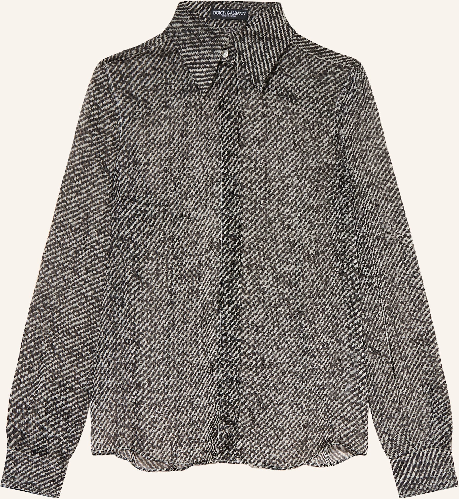 Thumbnail - Dolce & Gabbana Hemdbluse Aus Seide grau
