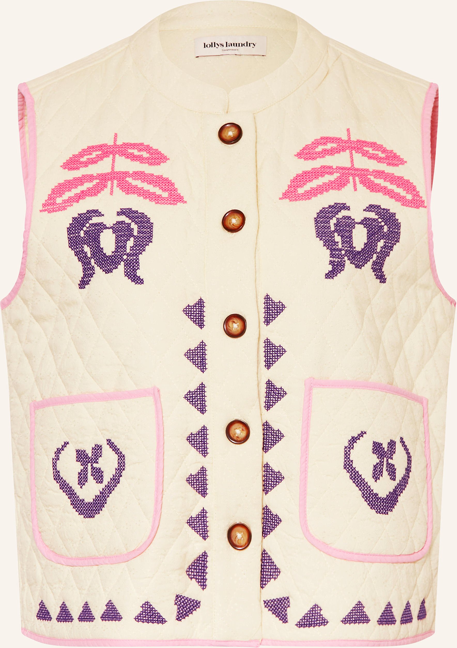 Thumbnail - Lollys Laundry Steppweste Cairoll beige