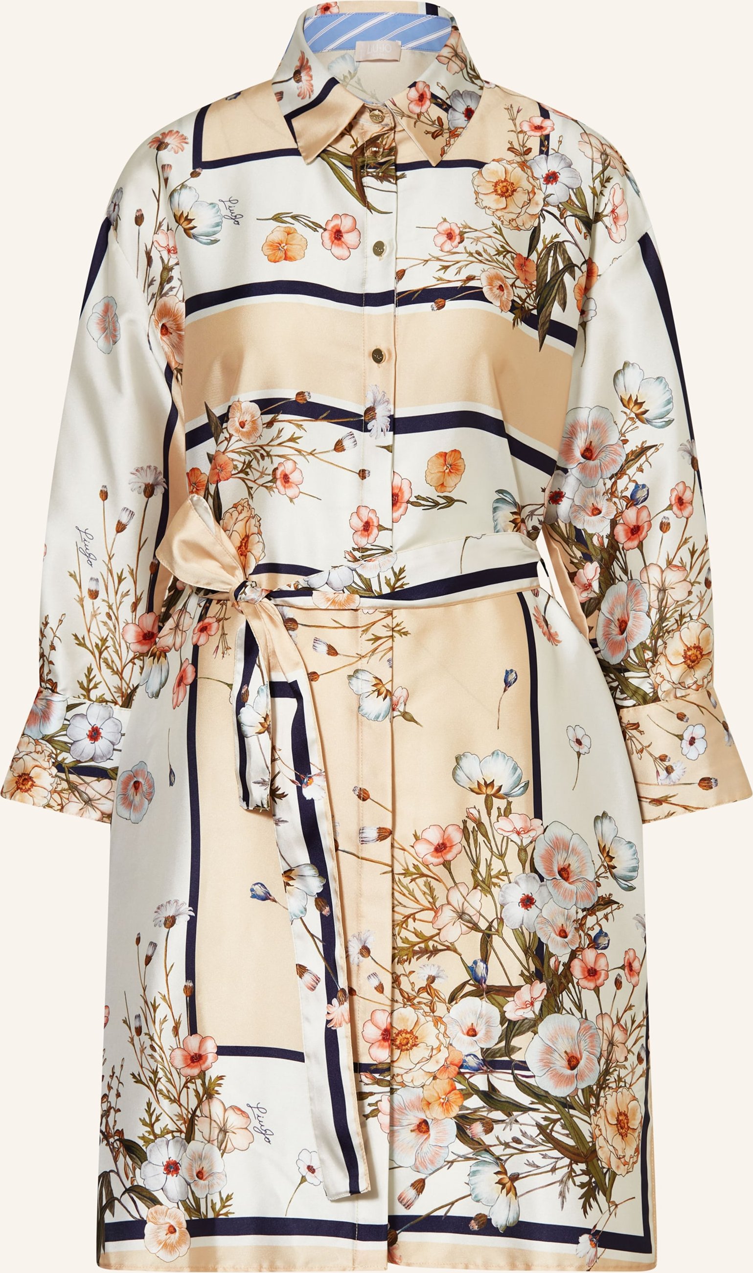 Liu Jo Hemdblusenkleid beige