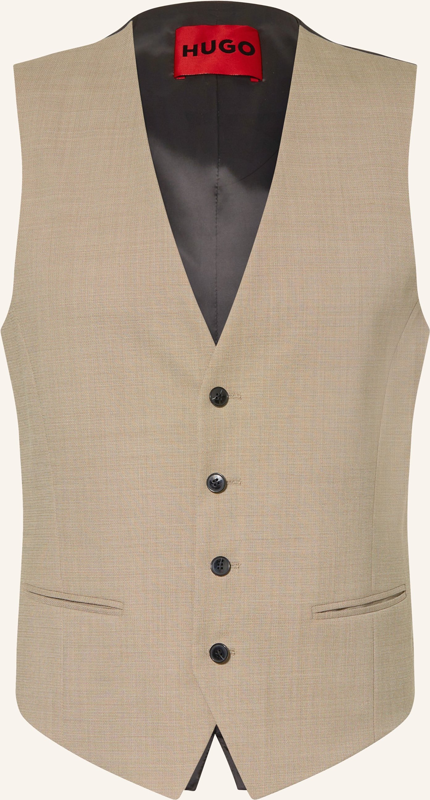 Hugo Anzugweste Vin Extra Slim Fit beige
