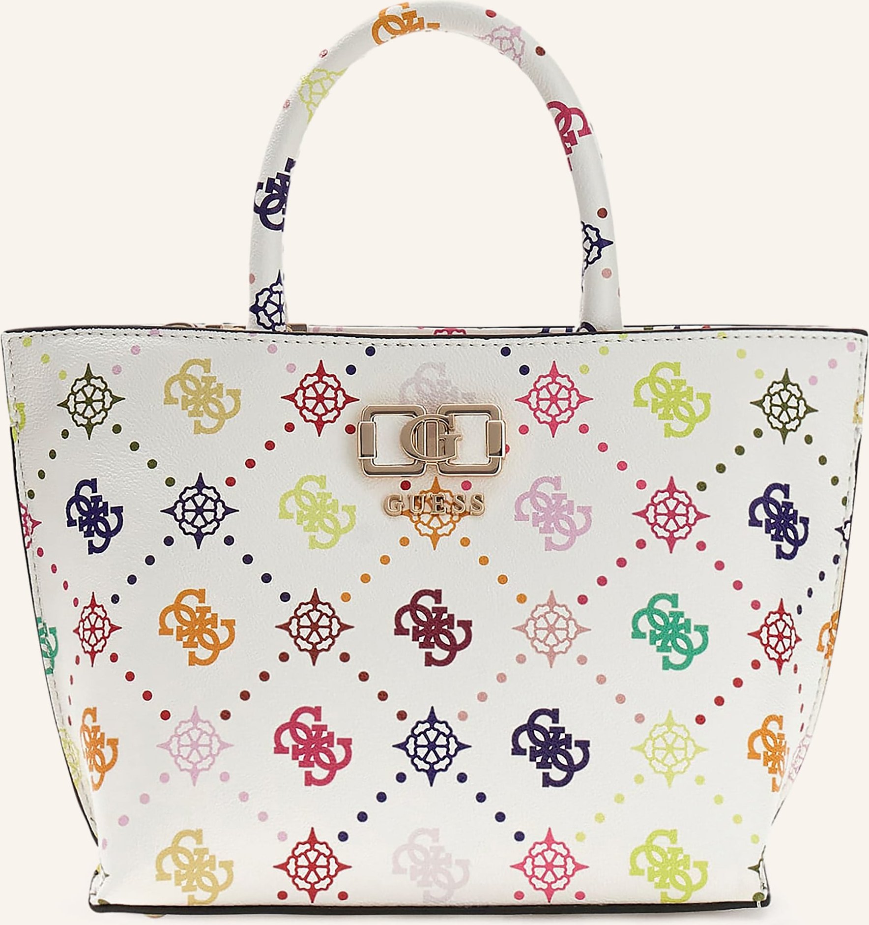 Guess Schultertasche Emelie weiss