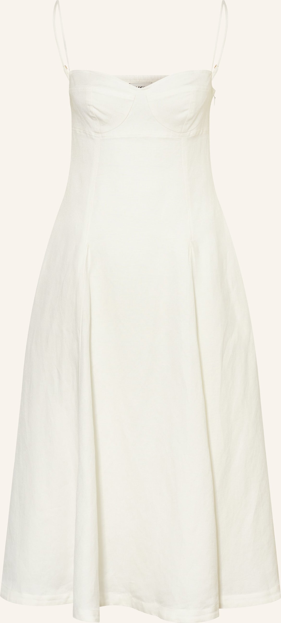 Simkhai Kleid Analise Mit Leinen weiss