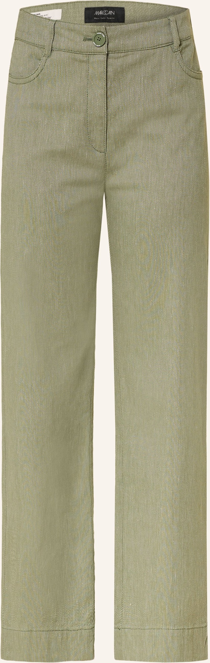 Marc Cain 7/8-Hose Wukari Mit Leinen gruen