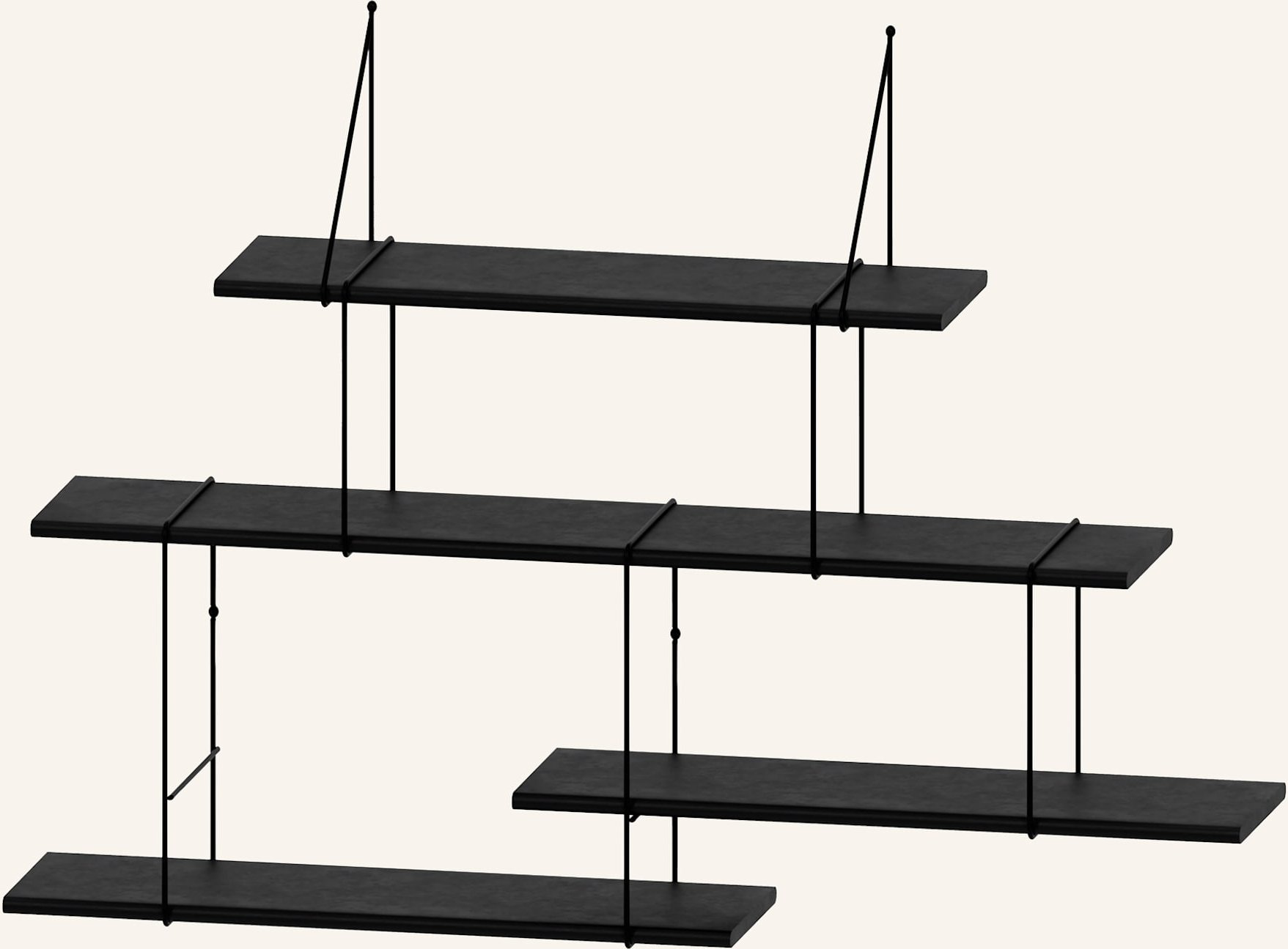 Studio Hausen Regal Link Set 2 schwarz