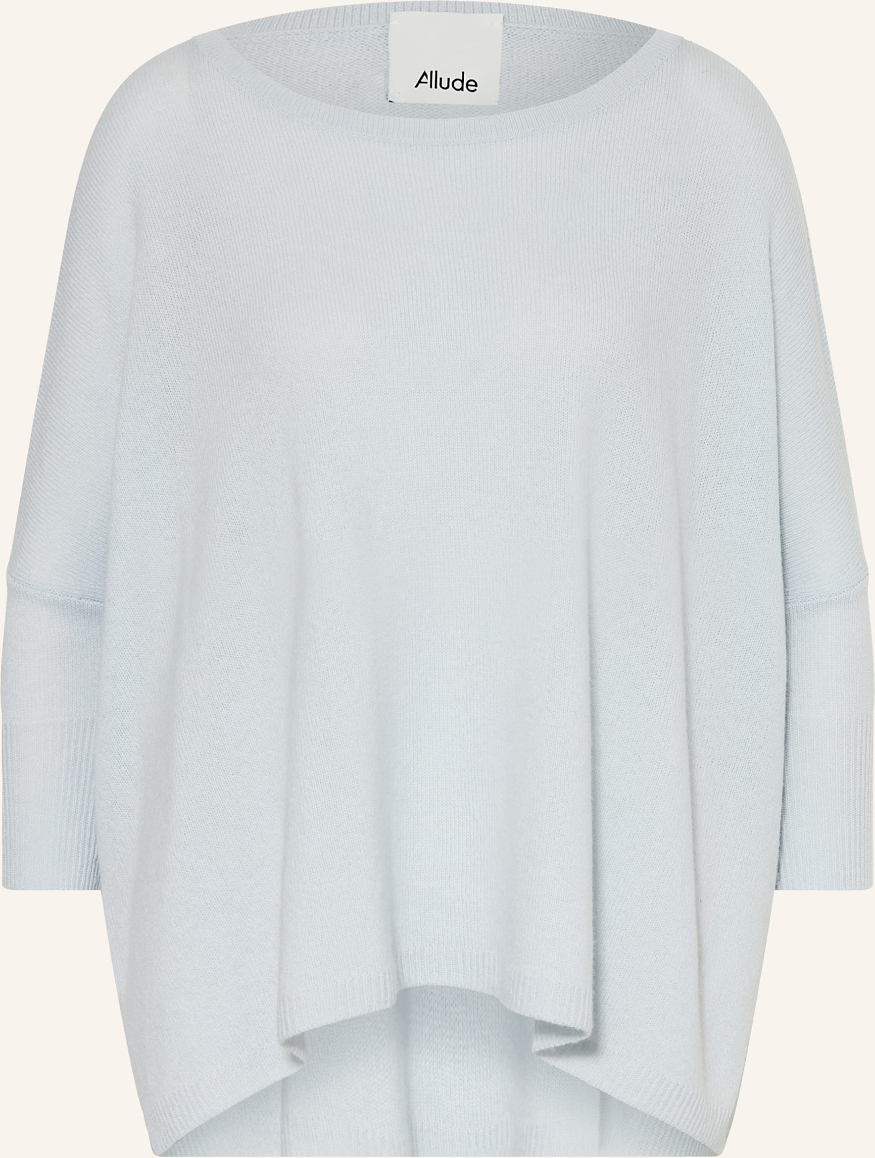 Allude Cashmere-Pullover Mit 3/4-Arm blau