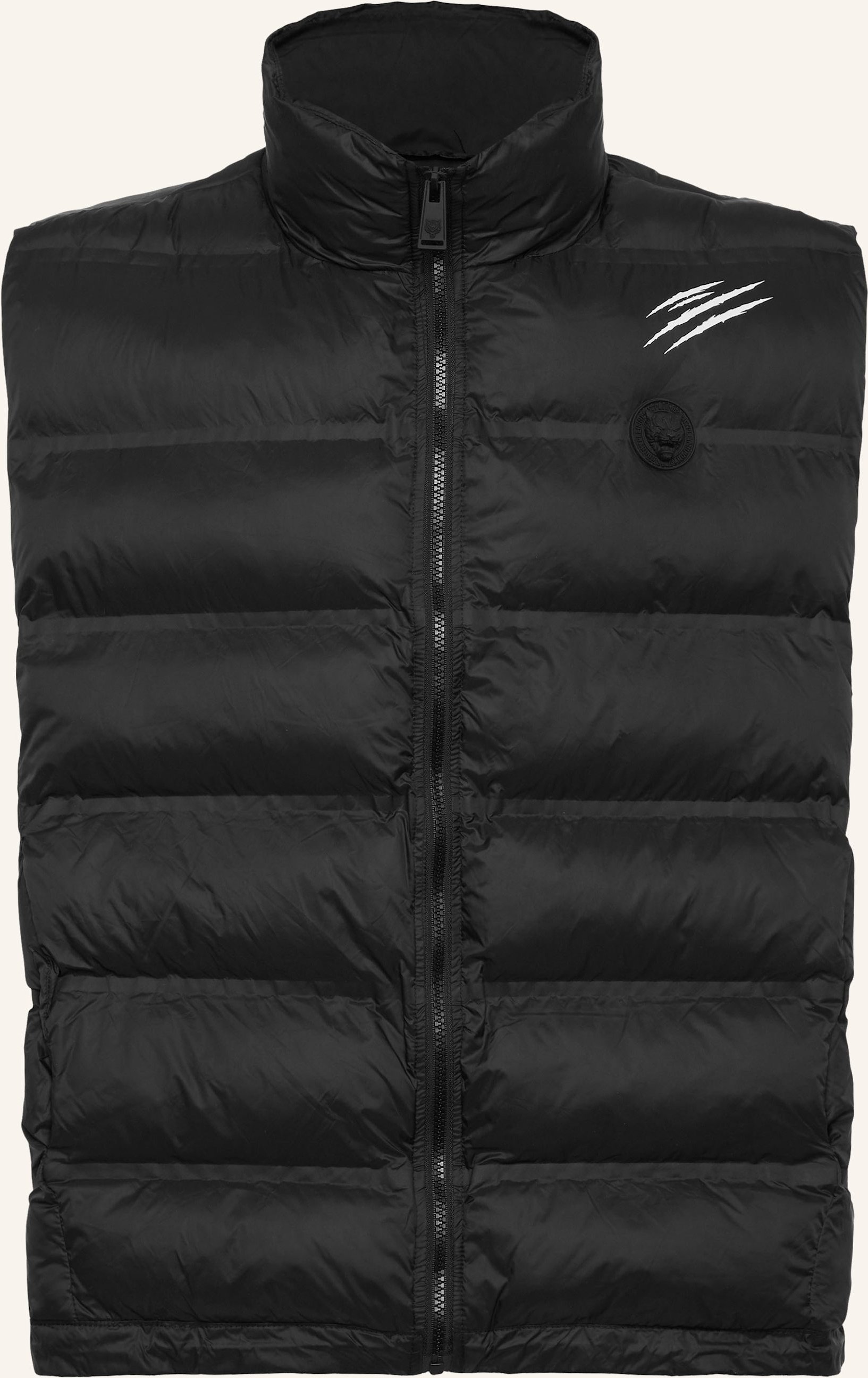 Plein Sport Daunenweste Scratch schwarz