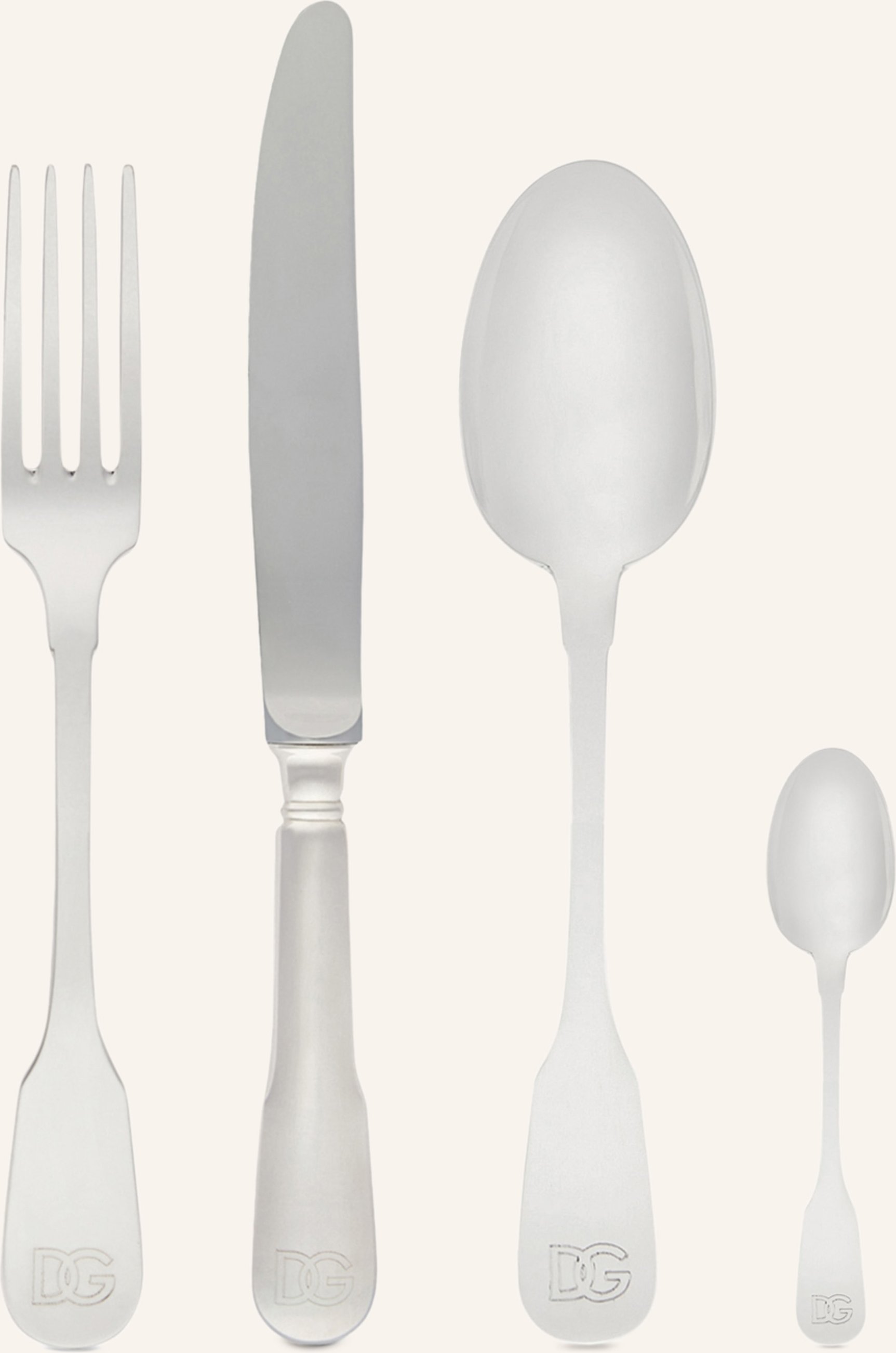 Dolce & Gabbana Casa 4-Tlg. Besteck-Set silber