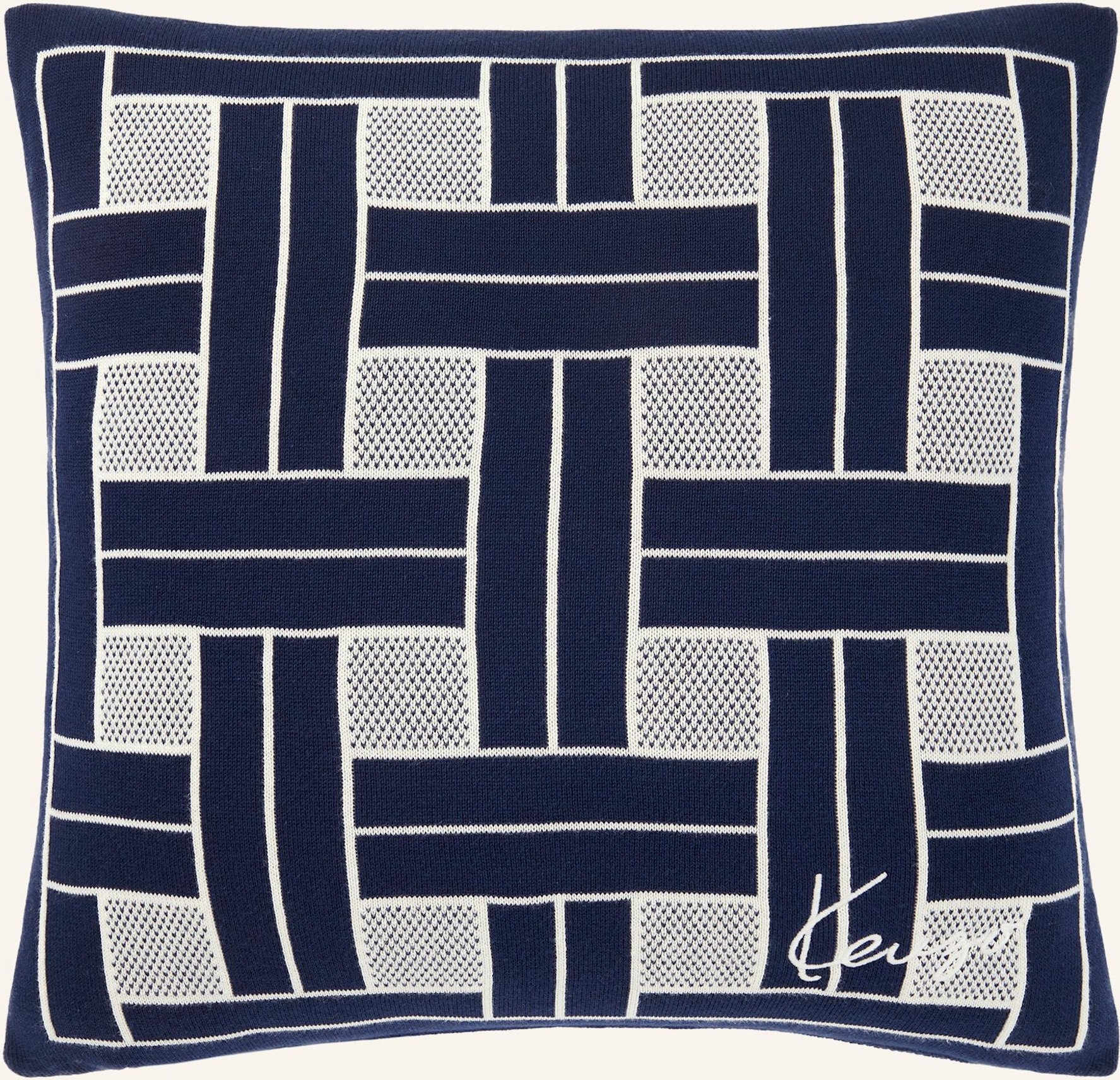 Kenzo Home Dekokissenhülle Kweave blau