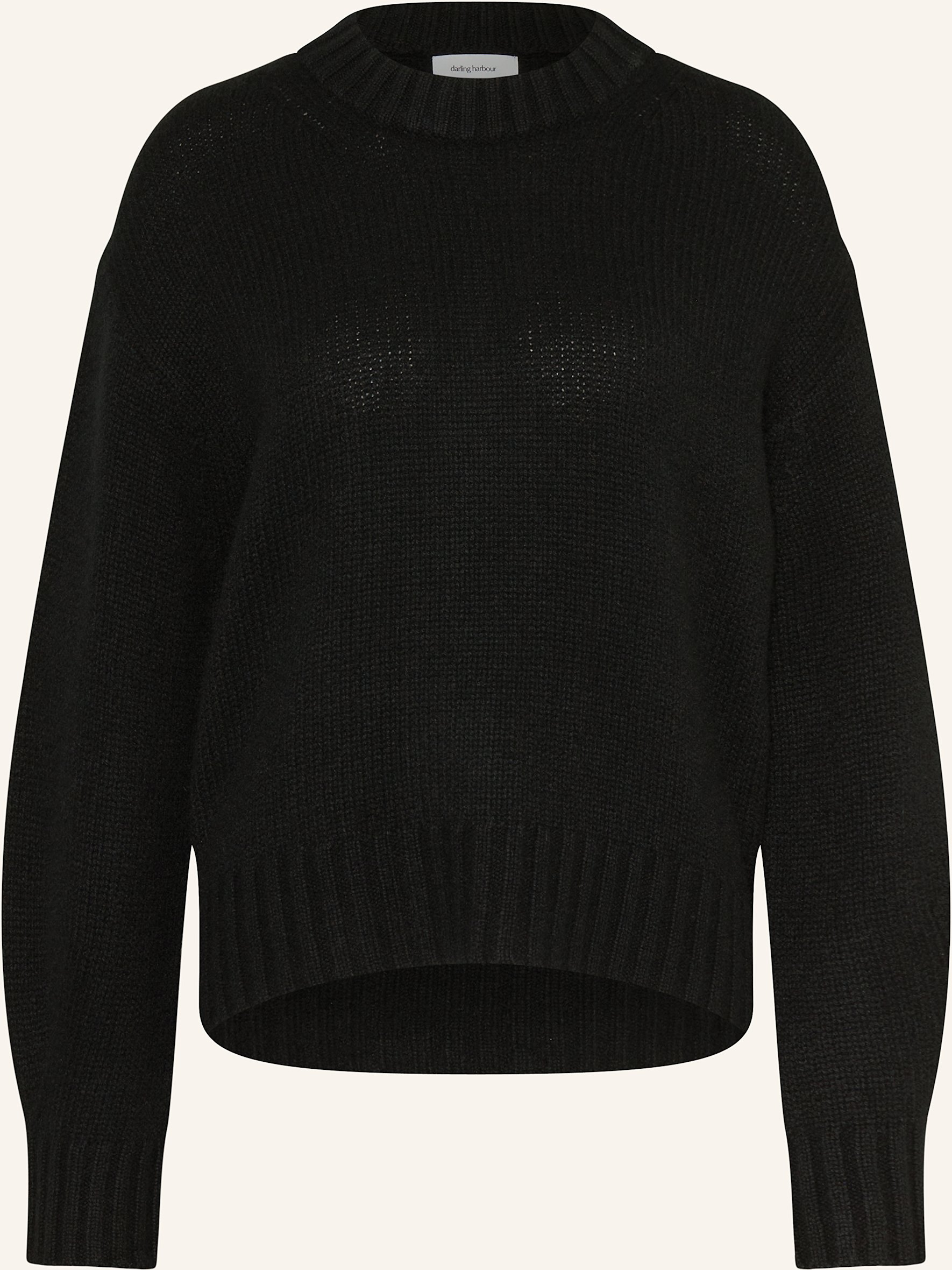 Darling Harbour Cashmere-Pullover schwarz