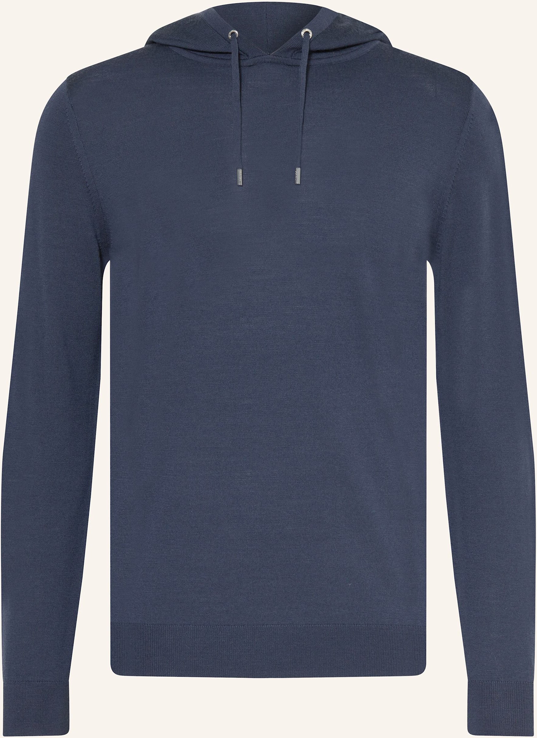 Reiss Strick-Hoodie Holland Aus Merinowolle blau