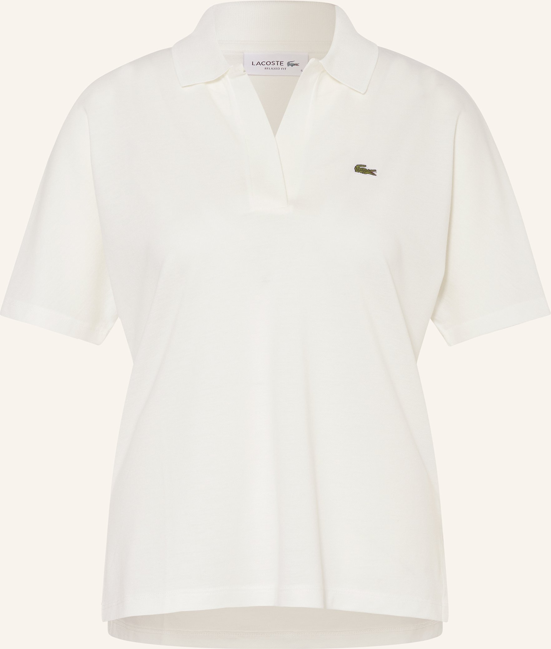 Lacoste Piqué-Poloshirt weiss