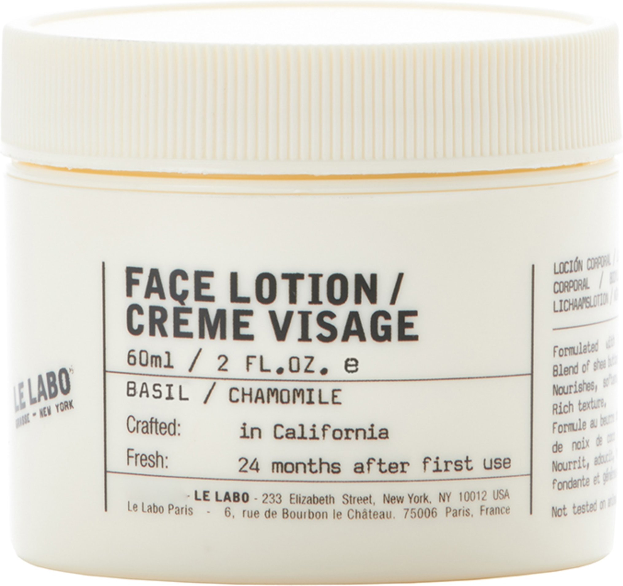Le Labo Basil / Chamolile Face Lotion 60 ml