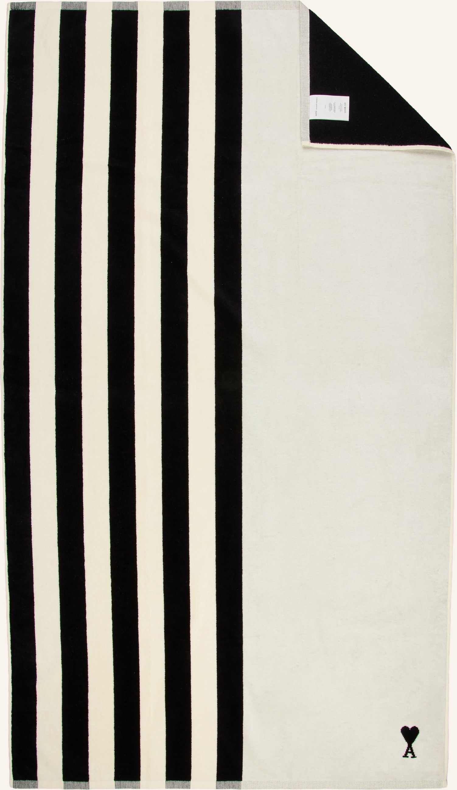 Ami Paris Duschtuch Little Ami De Coeur schwarz