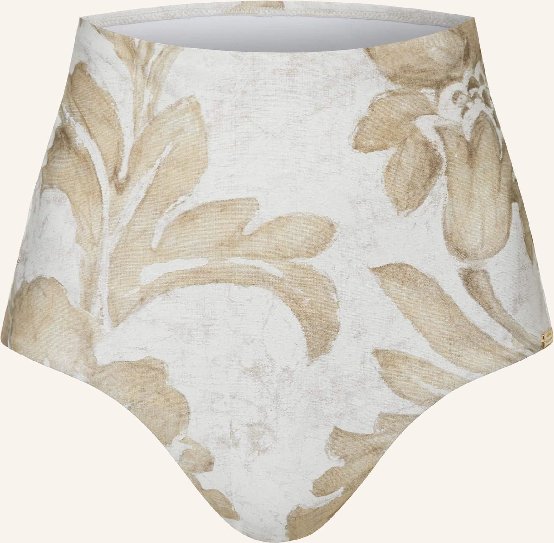 Maryan Mehlhorn High-Waist-Bikini-Hose Ornation weiss