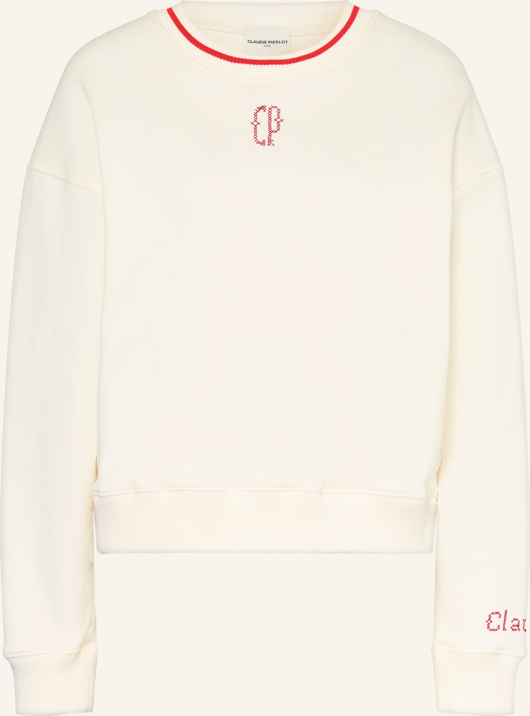 Claudie Pierlot Sweatshirt weiss