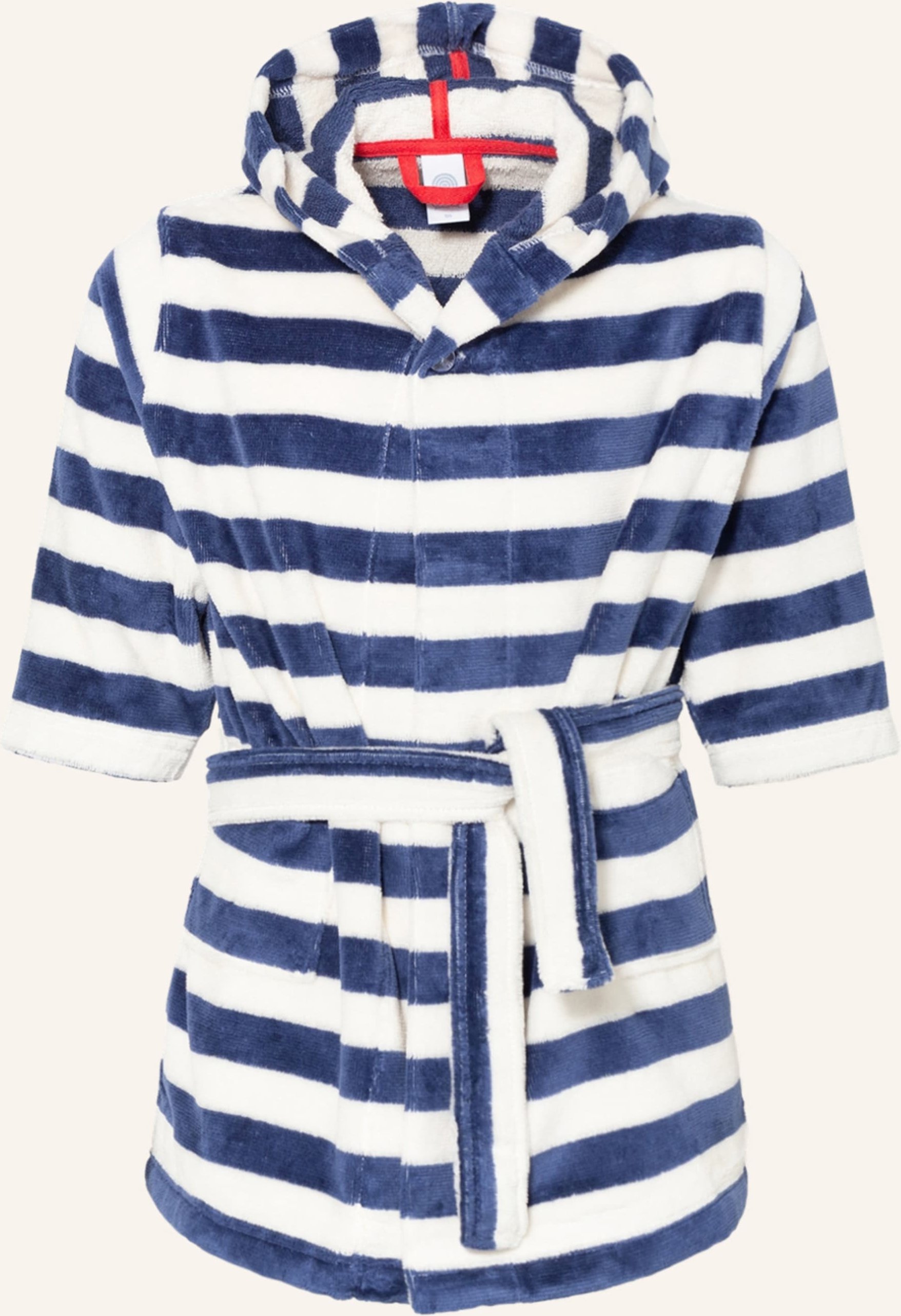 Sanetta Bademantel Mit Kapuze blau