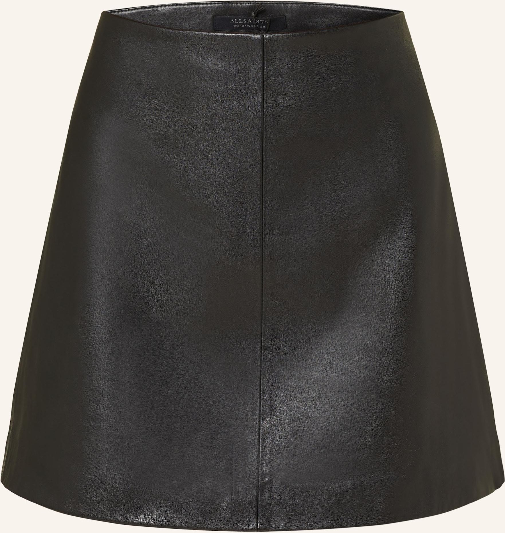 Allsaints Lederrock Renai schwarz