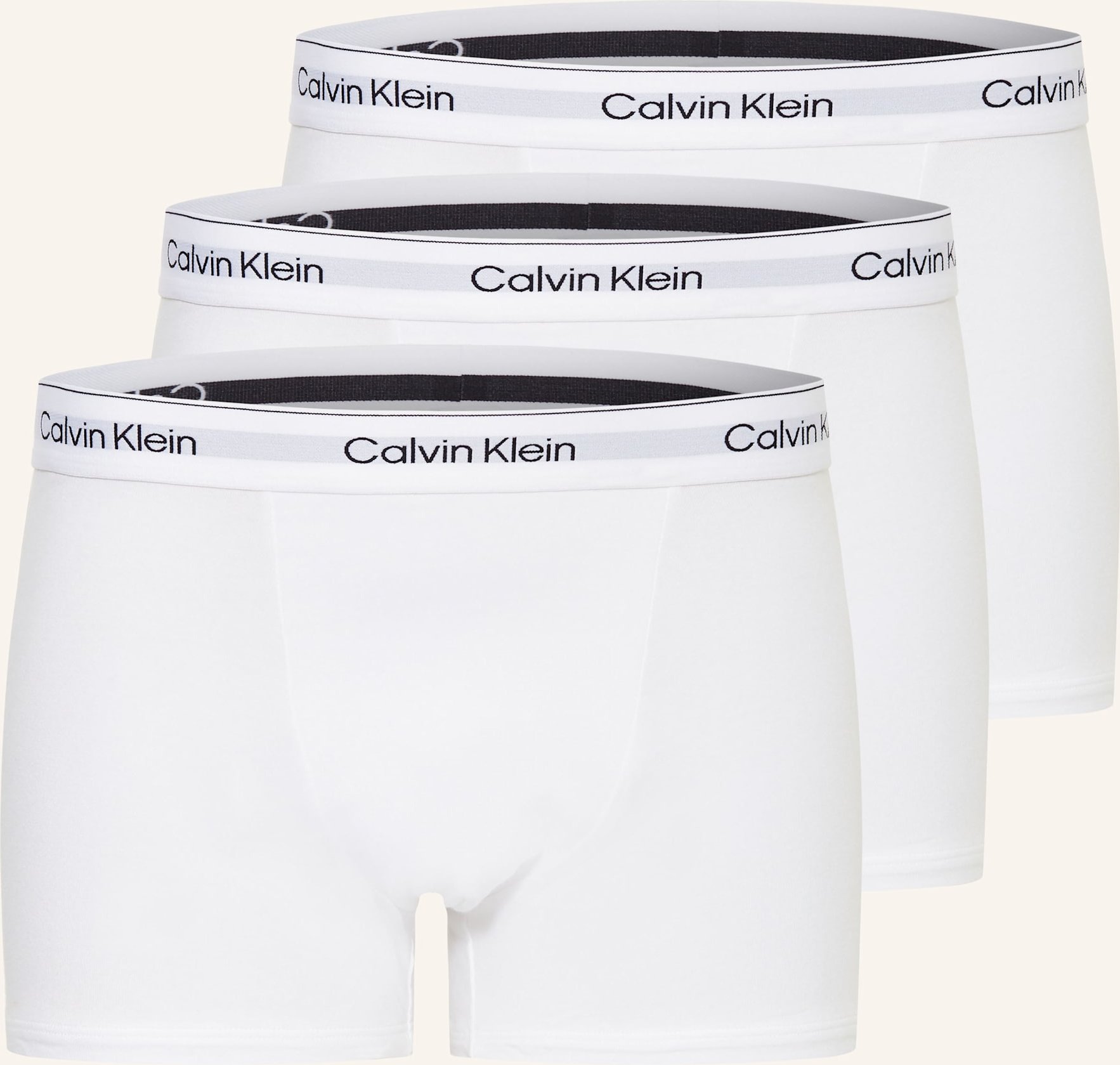 Calvin Klein 3er-Pack Boxershorts Icon Cotton Relaxed Fit weiss