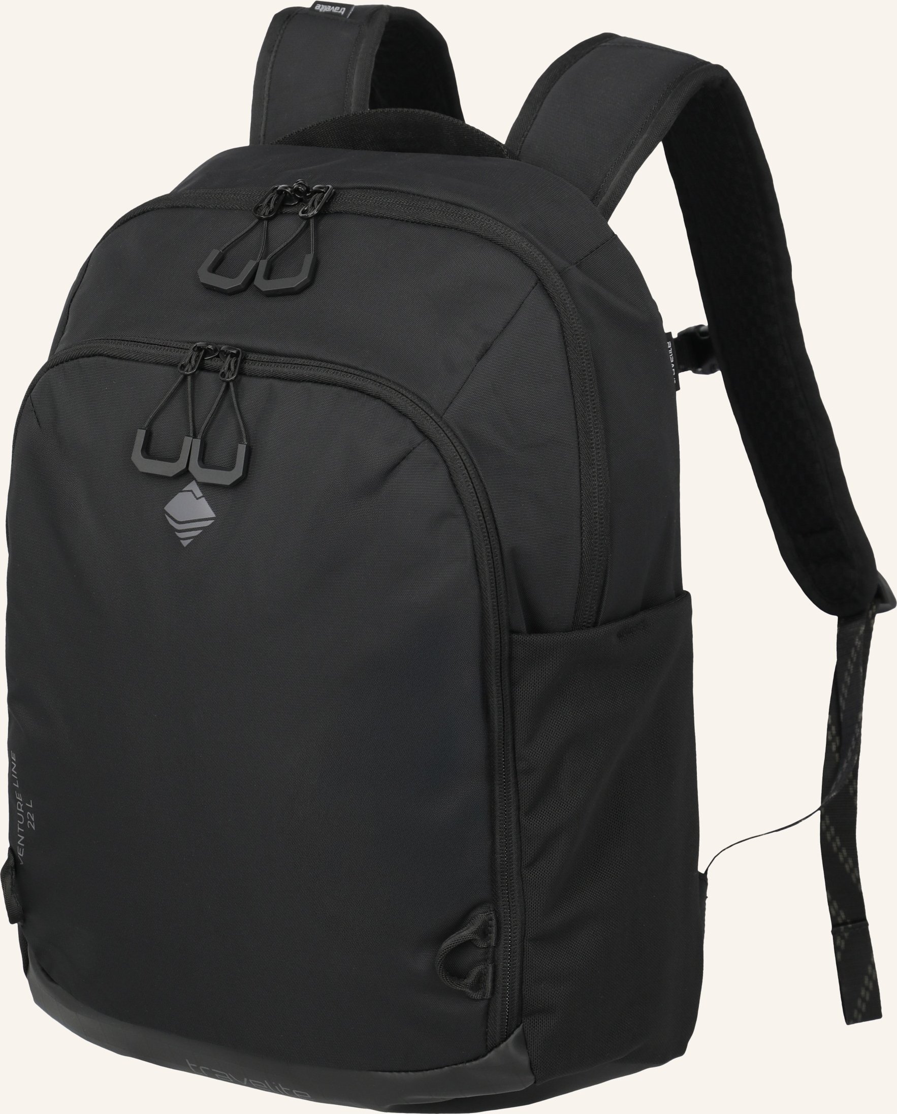Travelite Rucksack Venture Line Medium 22 L Mit Laptop-Fach schwarz