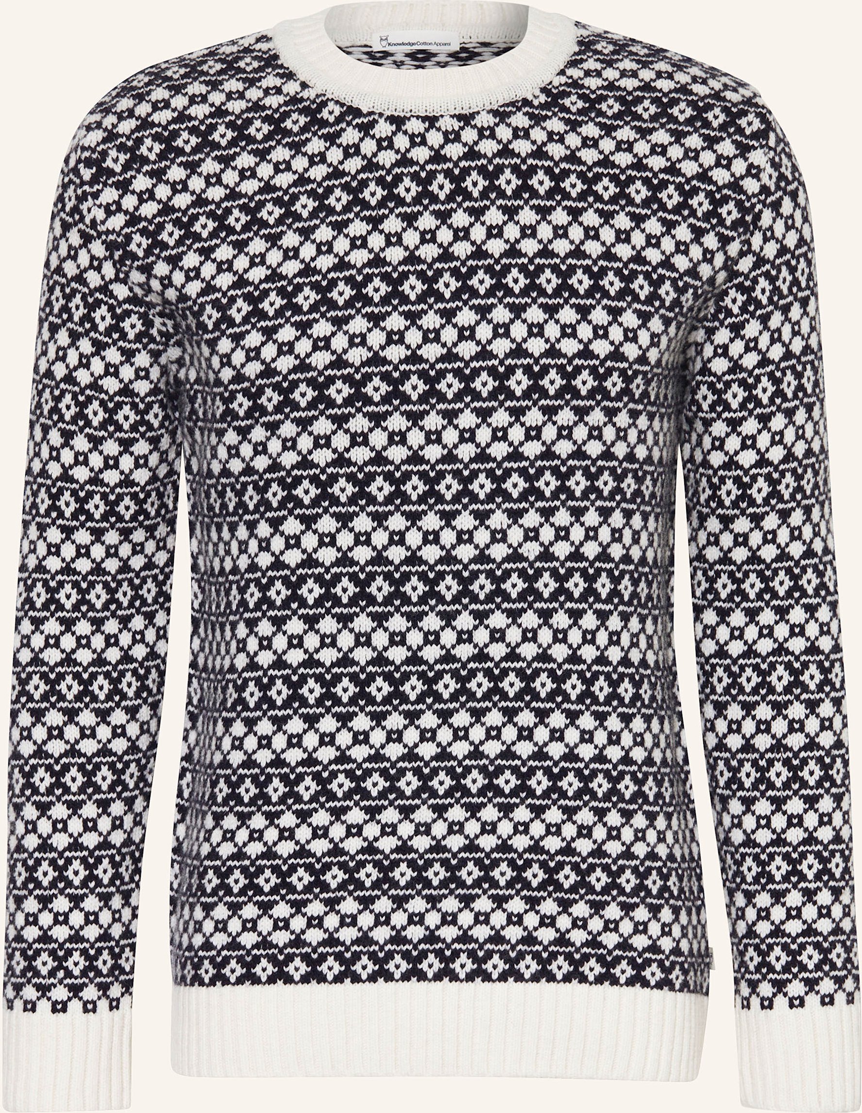 Knowledgecotton Apparel Pullover blau