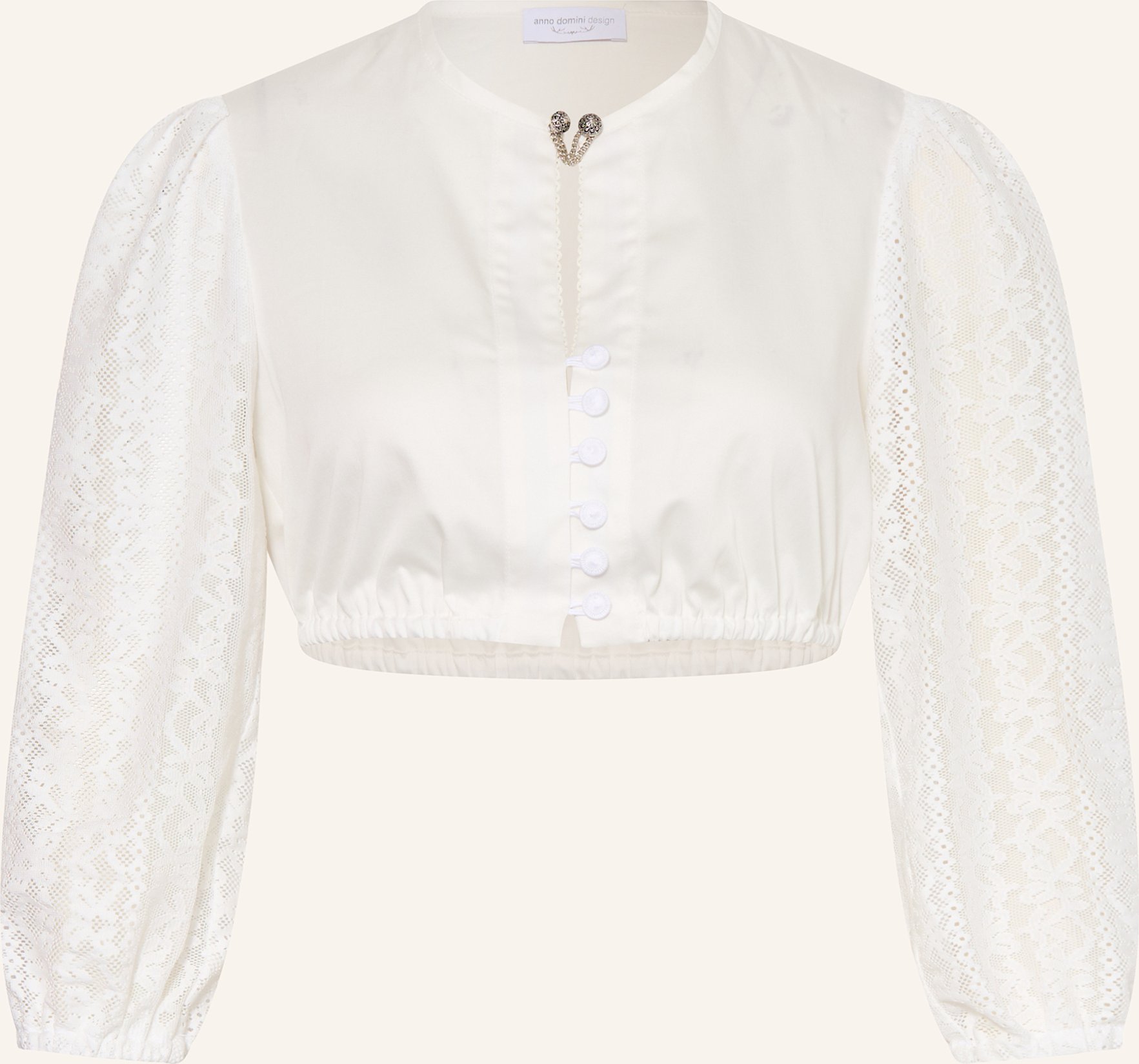 Anno Domini Dirndlbluse Caro Mit 3/4-Arm weiss