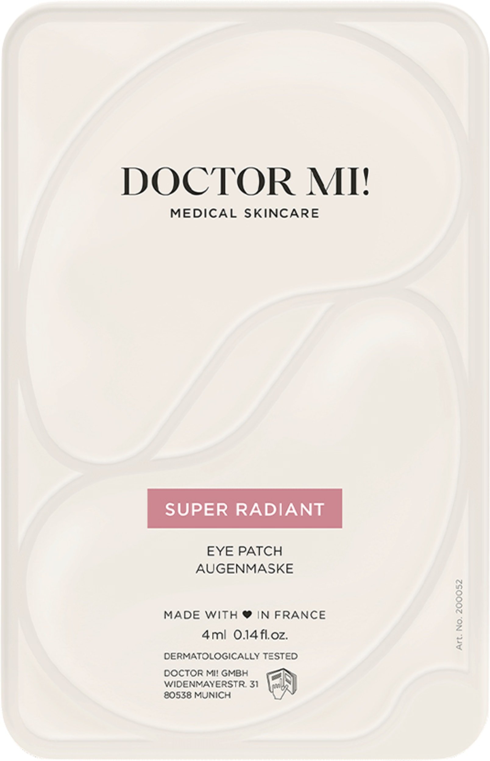 Thumbnail - Doctor Mi! Super Radiant Eye Patches (3 x 4ml) 12 ml