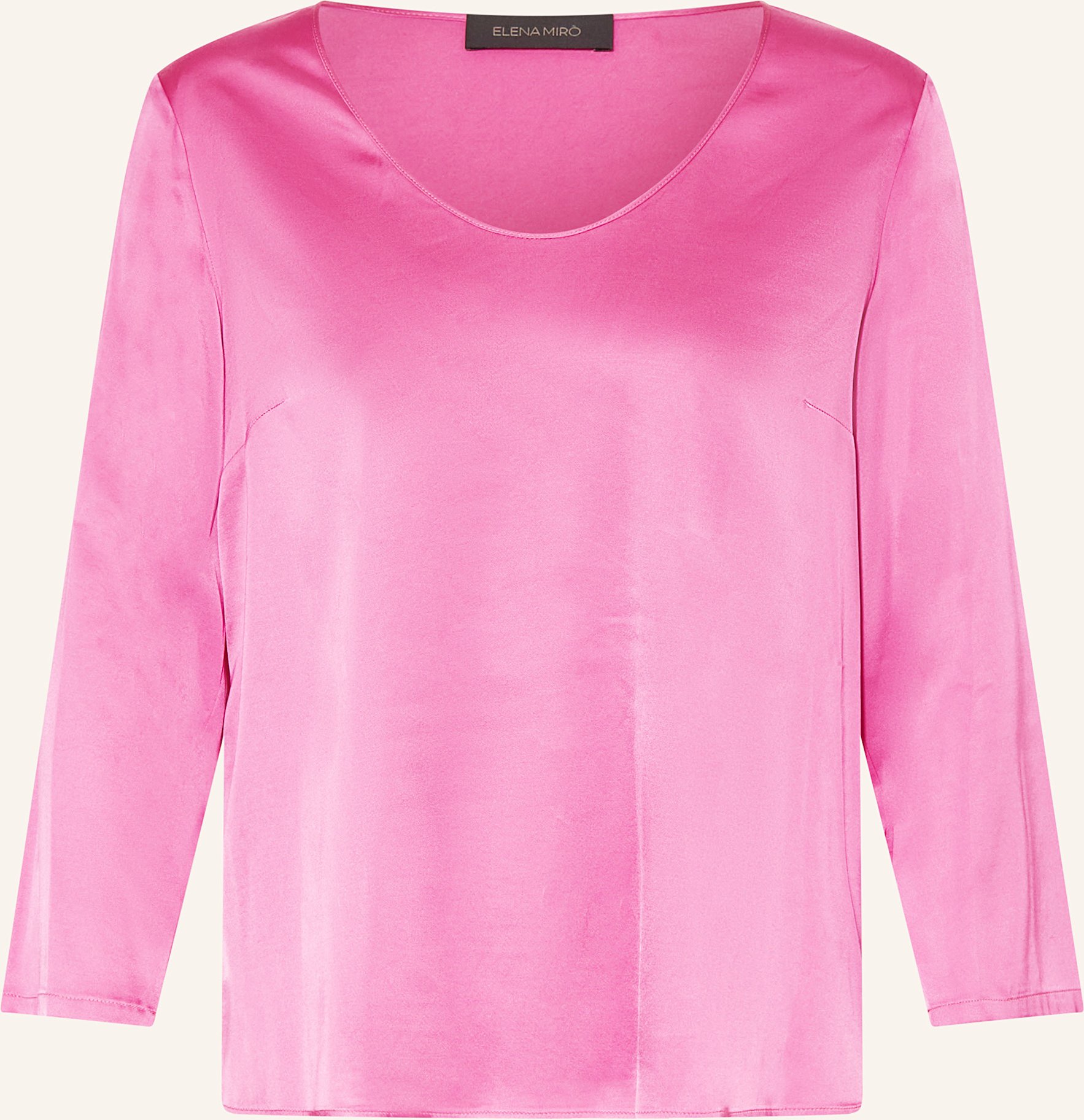 Elena Miro Blusenshirt Aus Satin pink