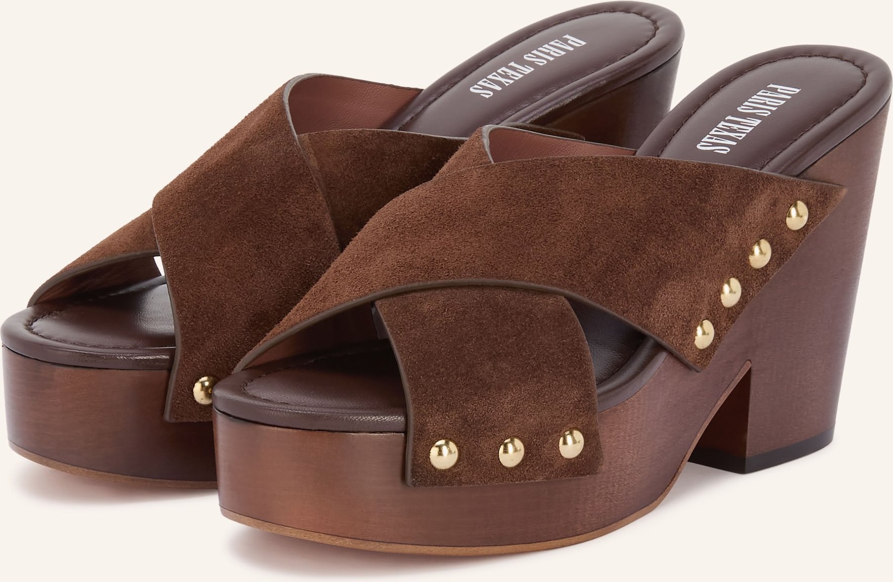 Paris Texas Clogs Marisol Mit Nieten braun